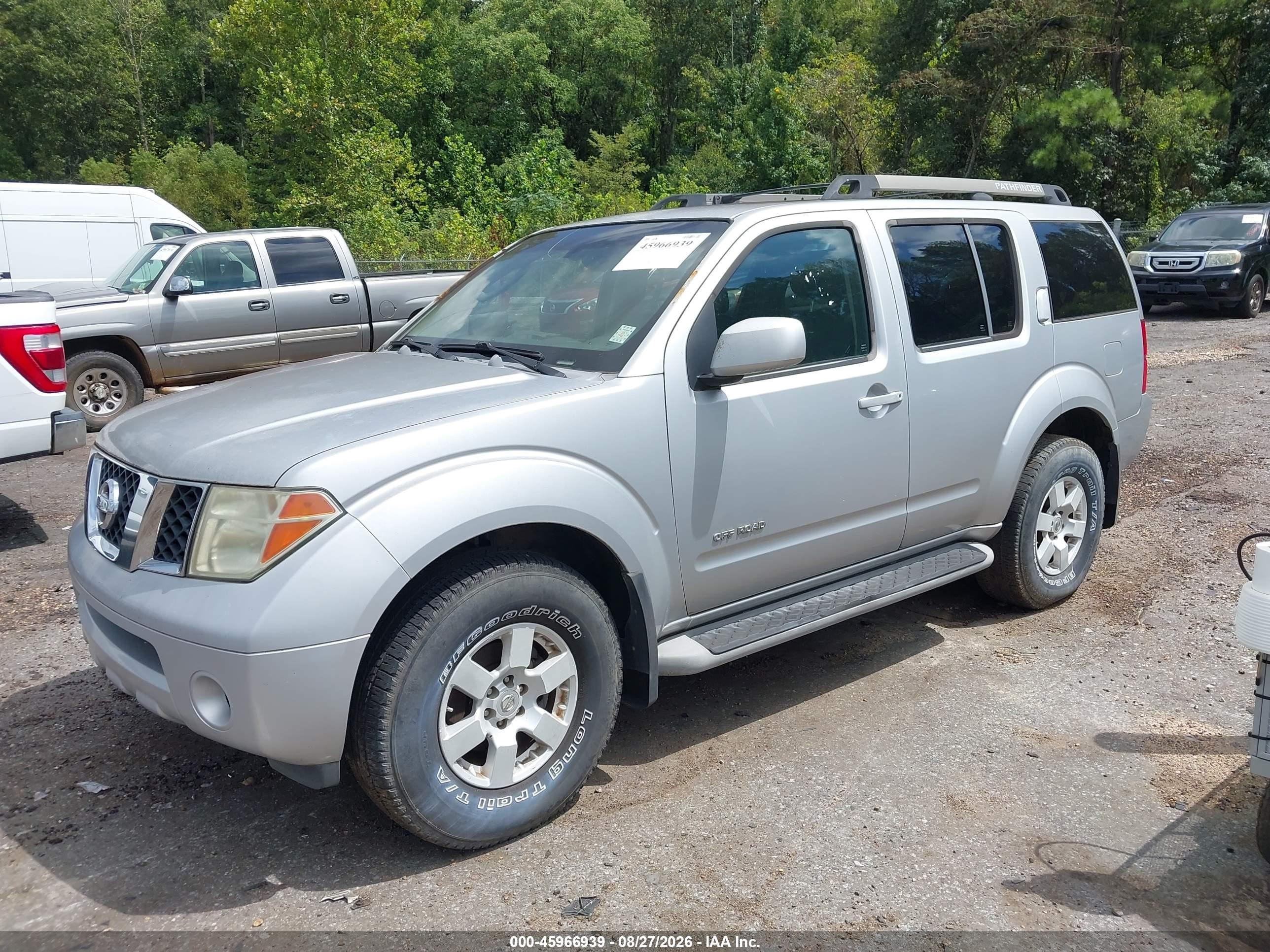 2005 Nissan Pathfinder Se Off-road Silver vin: 5N1AR18W85C742687