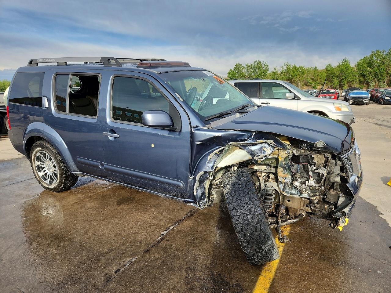 2005 Nissan Pathfinder Xe Синий vin: 5N1AR18W85C754693