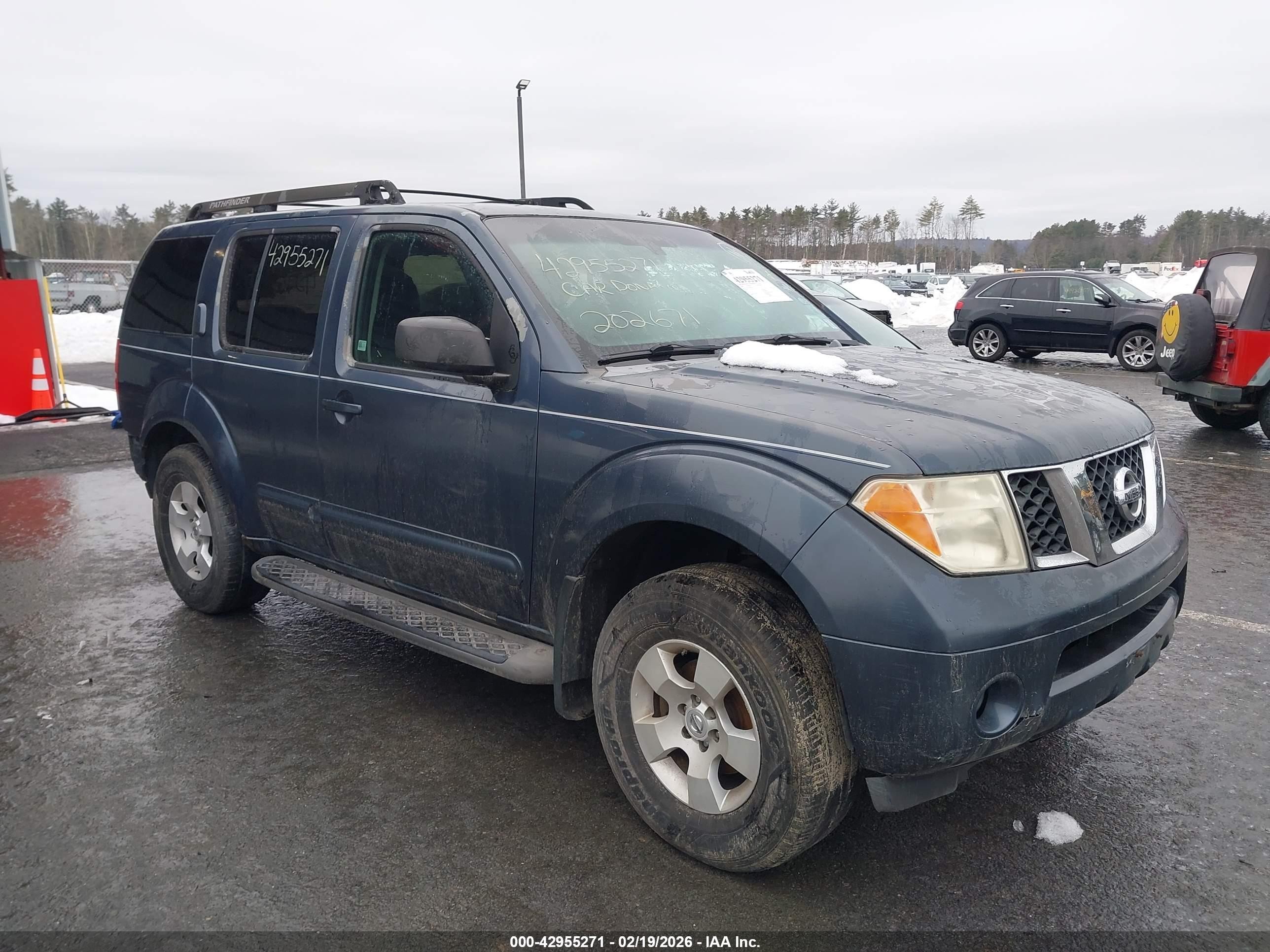 2006 Nissan Pathfinder Se Синий vin: 5N1AR18W86C629176