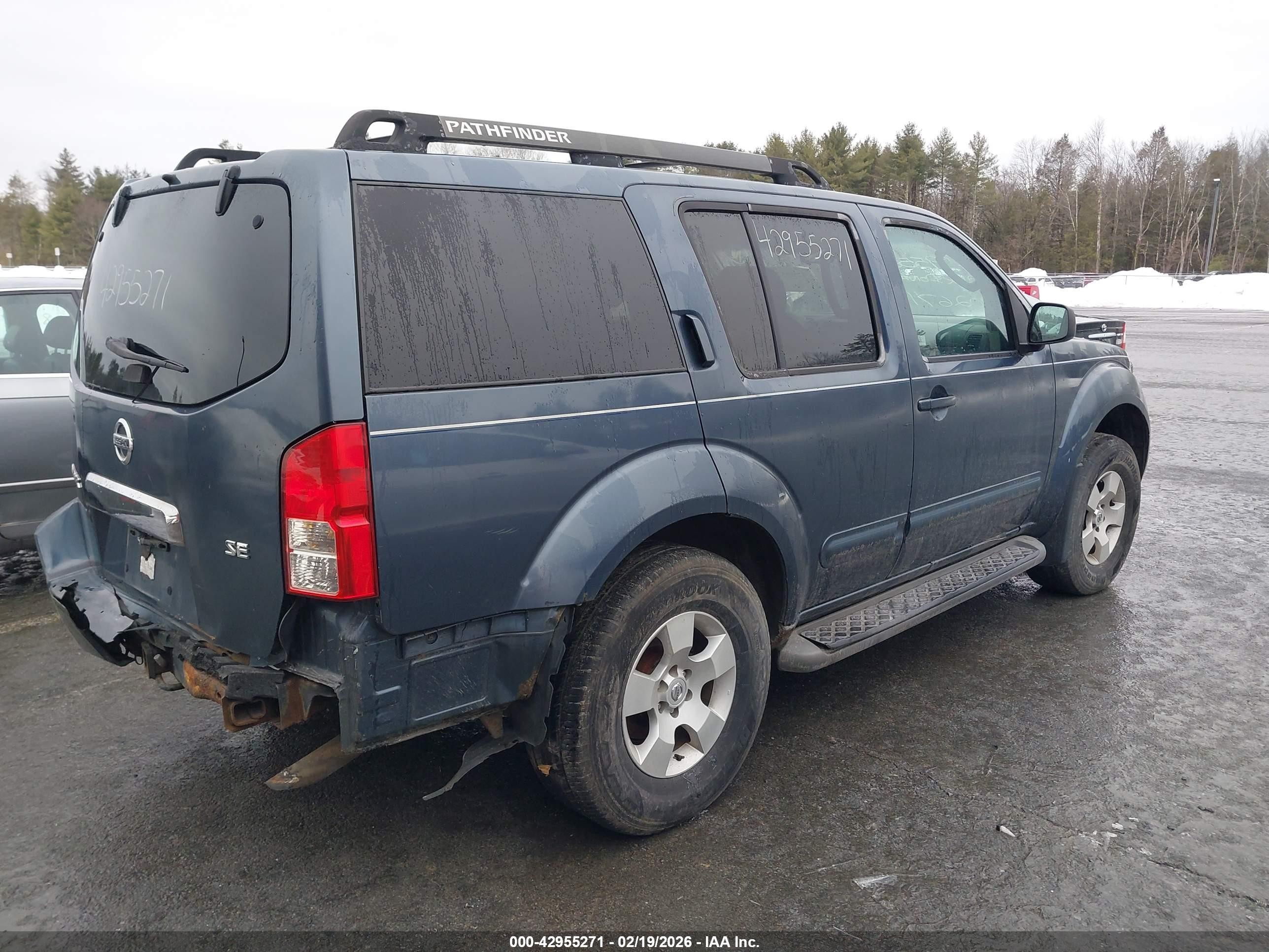 2006 Nissan Pathfinder Se Синий vin: 5N1AR18W86C629176