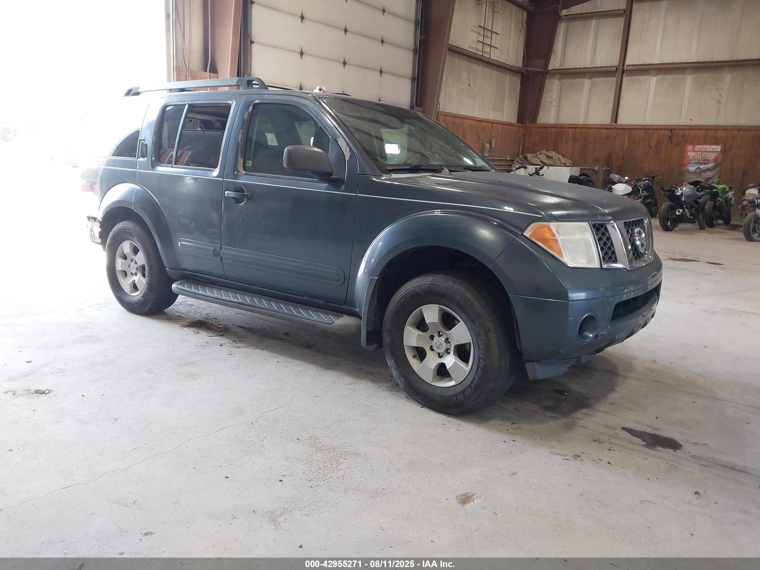 2006 Nissan Pathfinder Se Синий vin: 5N1AR18W86C629176