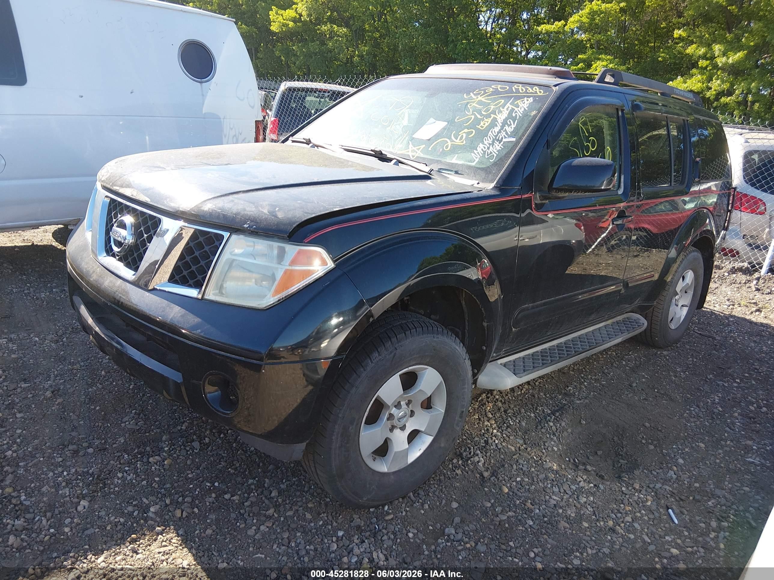 2006 Nissan Pathfinder Se Black vin: 5N1AR18W86C636953