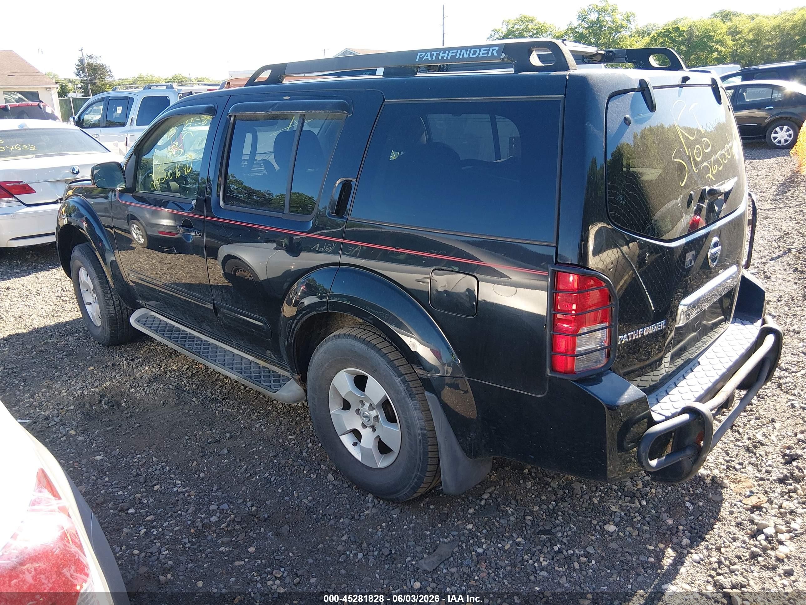 2006 Nissan Pathfinder Se Black vin: 5N1AR18W86C636953