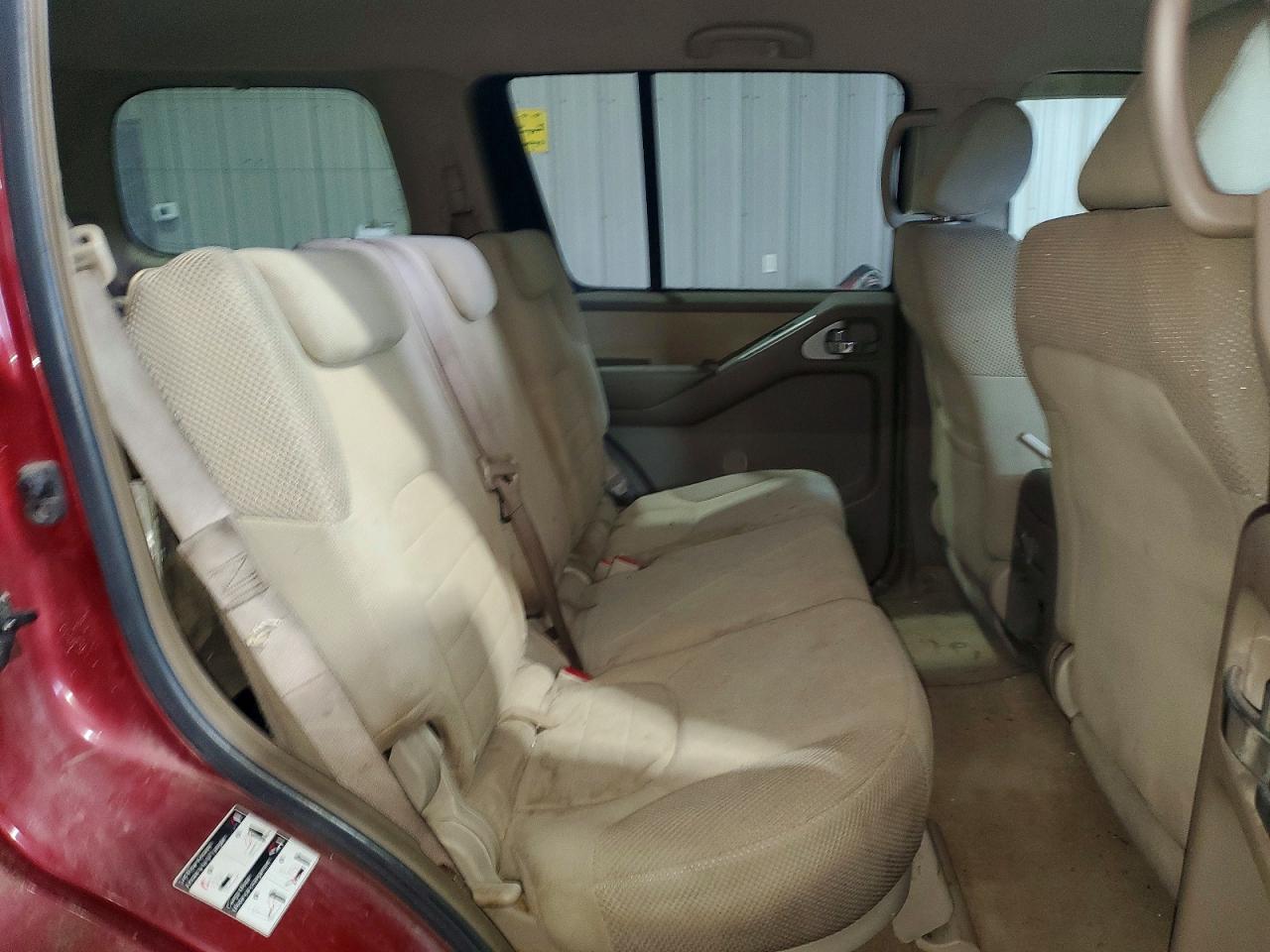 2006 Nissan Pathfinder S Red vin: 5N1AR18W86C658242