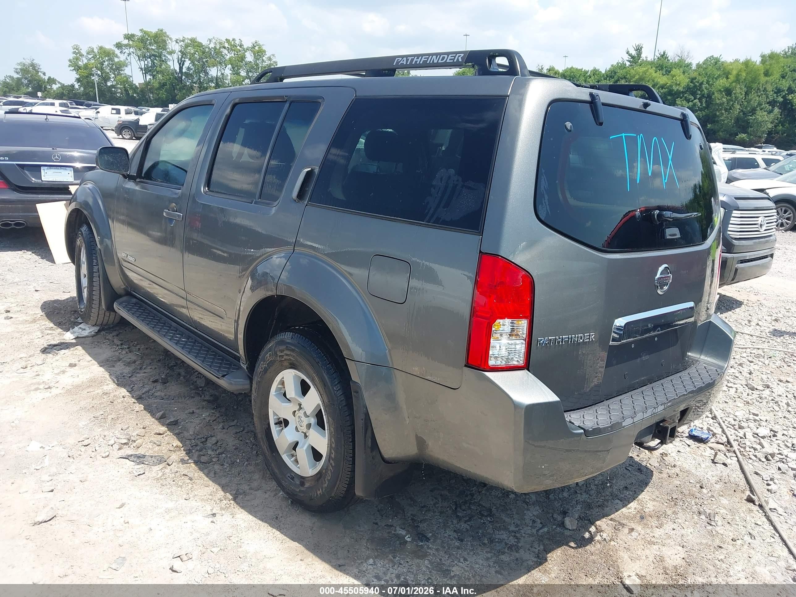 2006 Nissan Pathfinder Se Off-road Gray vin: 5N1AR18W86C668639