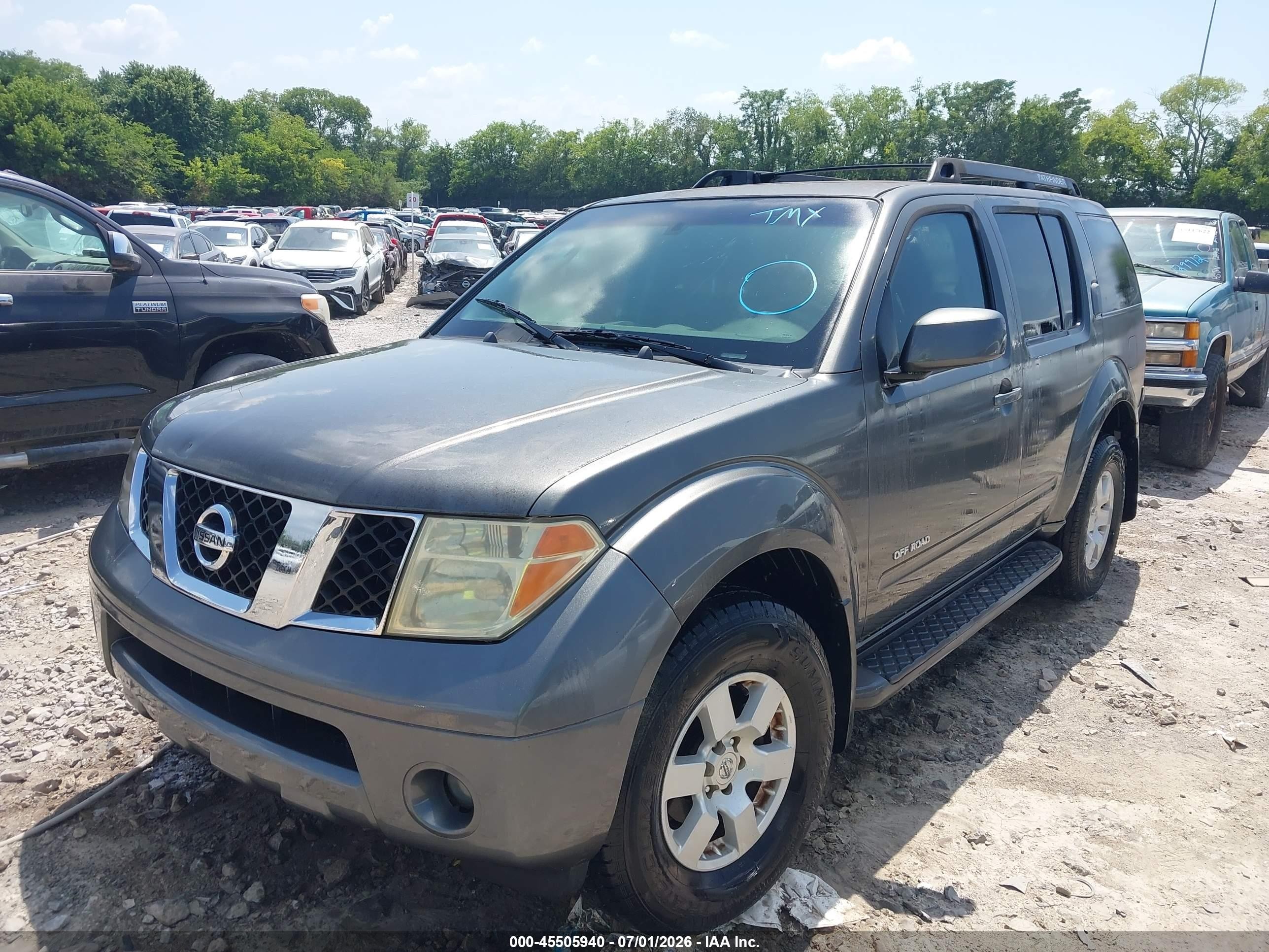 2006 Nissan Pathfinder Se Off-road Gray vin: 5N1AR18W86C668639