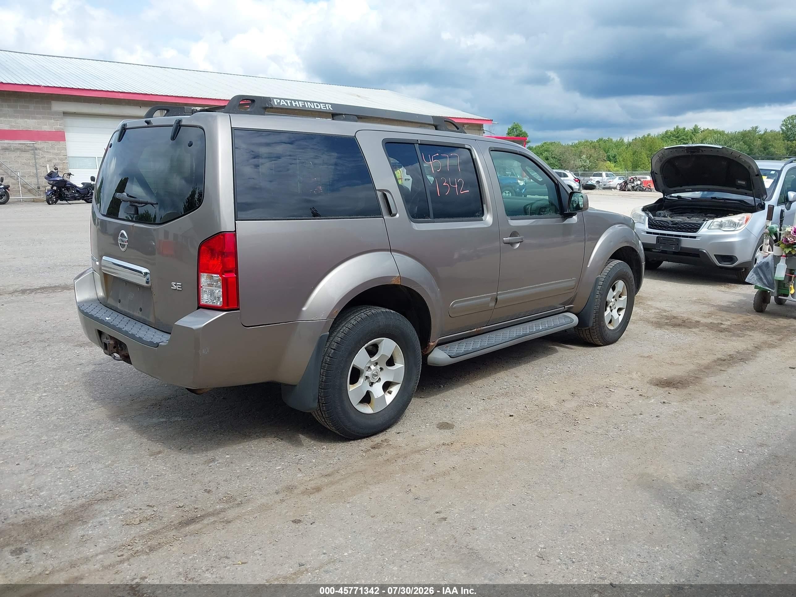 2006 Nissan Pathfinder Se Tan vin: 5N1AR18W86C670651