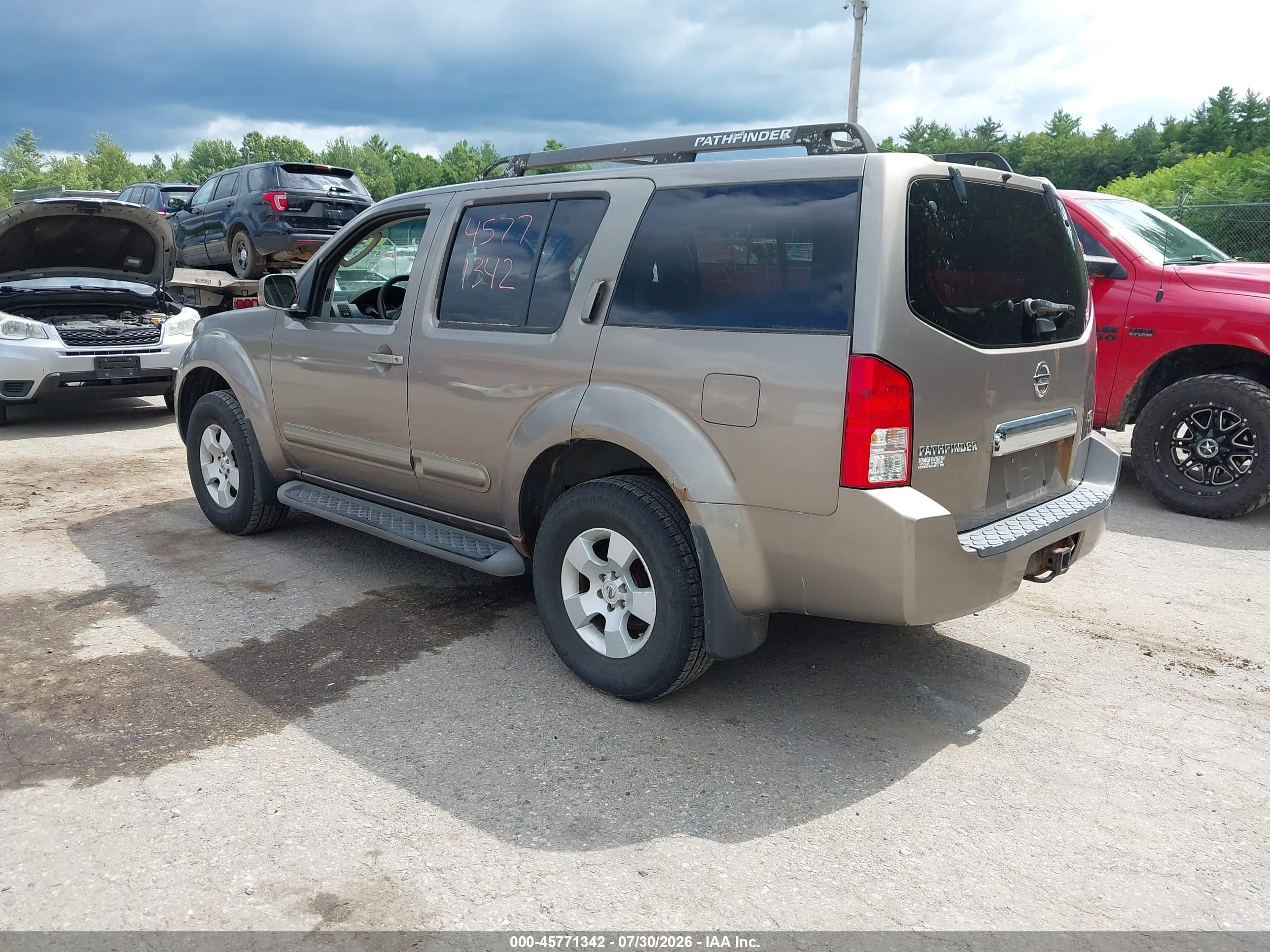 2006 Nissan Pathfinder Se Tan vin: 5N1AR18W86C670651