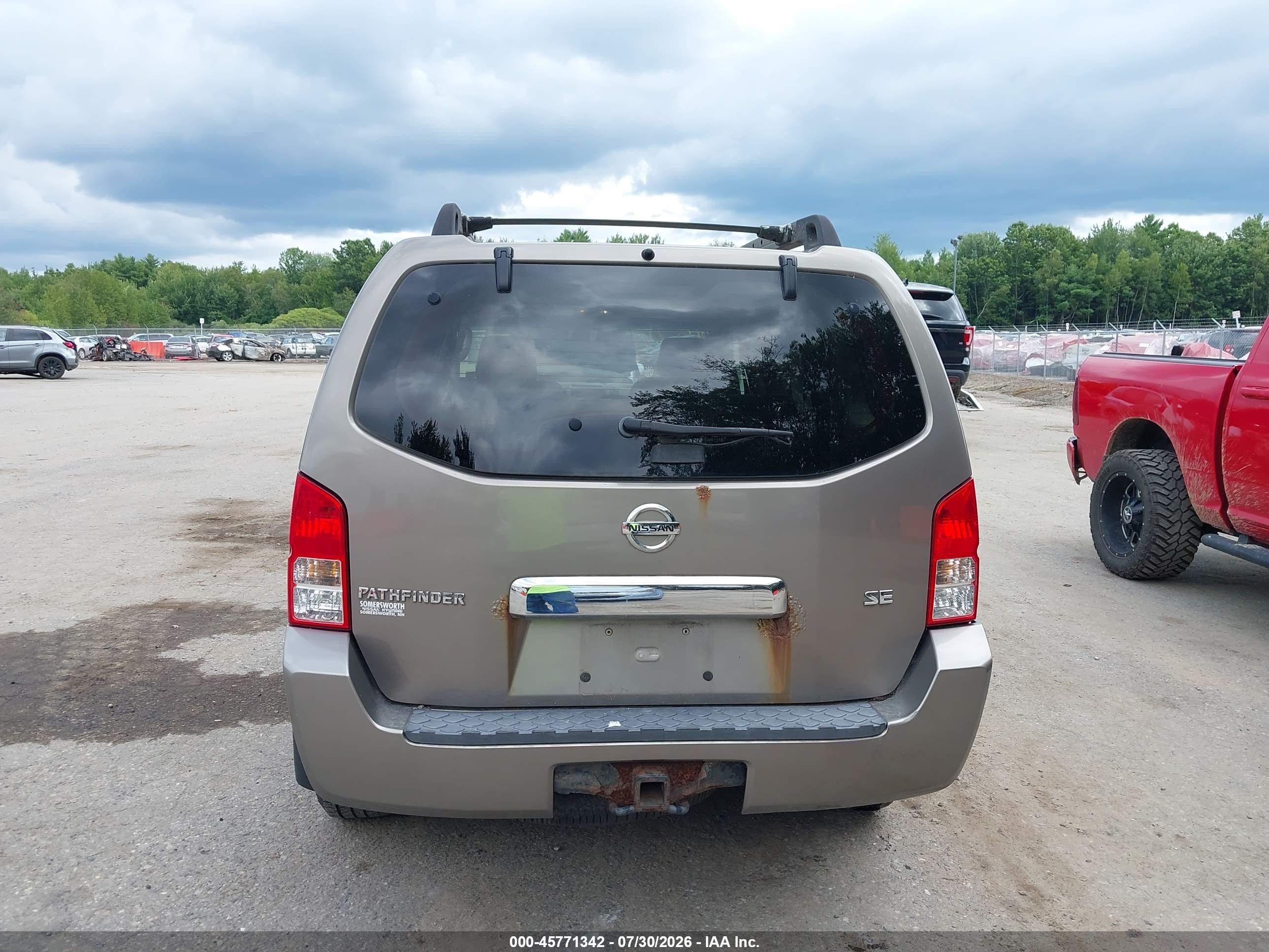 2006 Nissan Pathfinder Se Tan vin: 5N1AR18W86C670651