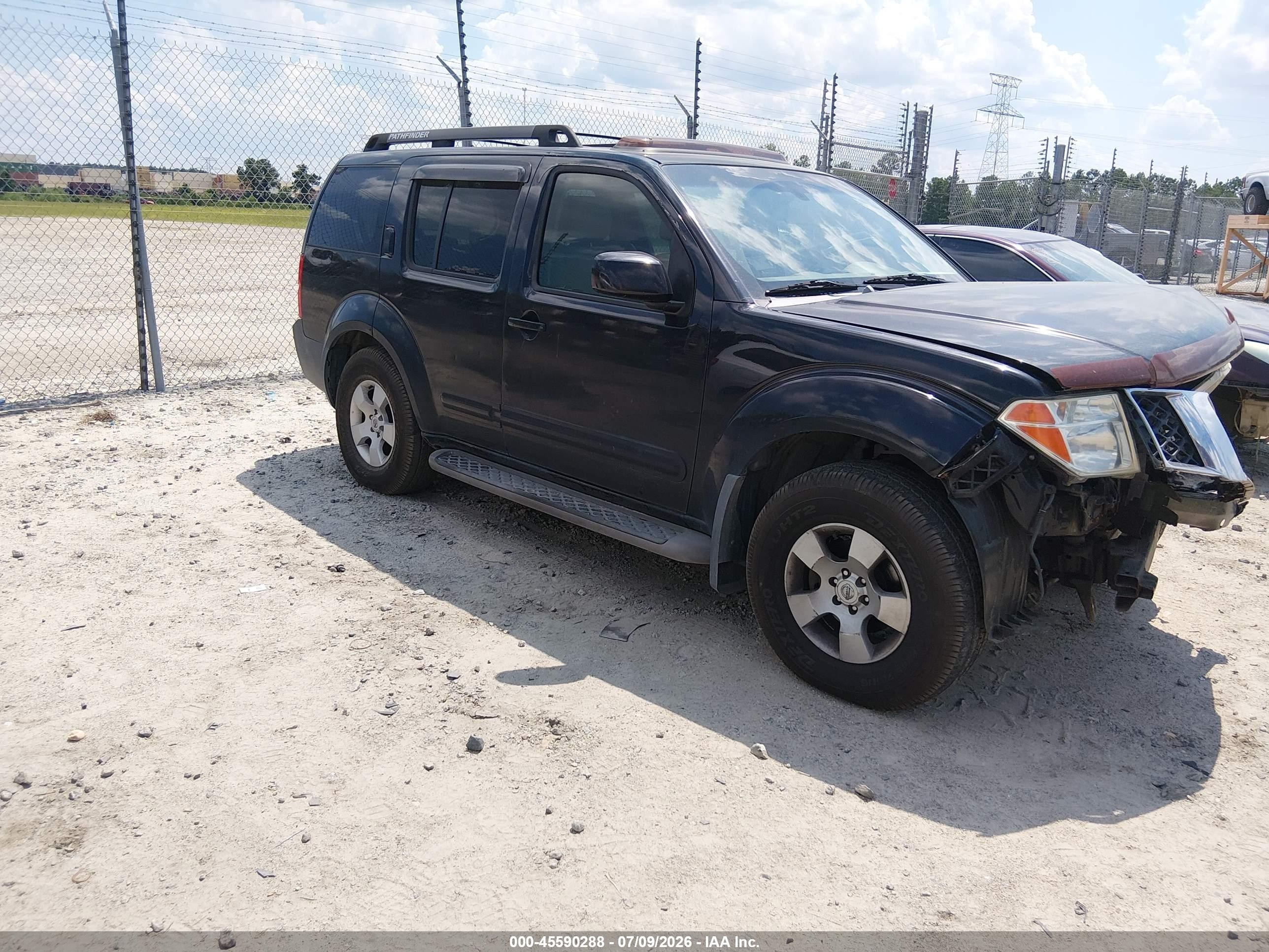 2007 Nissan Pathfinder Se Black vin: 5N1AR18W87C615313