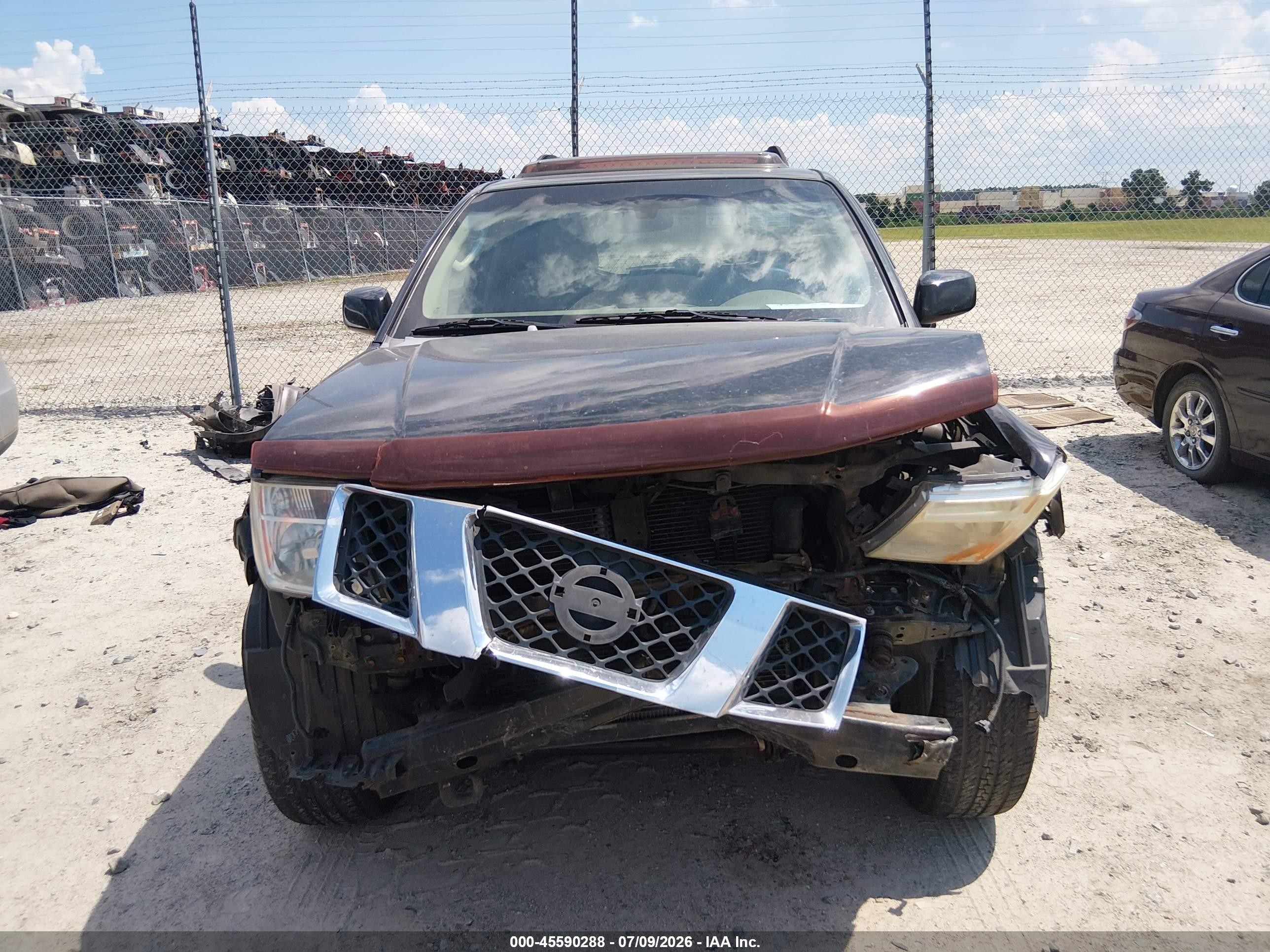 2007 Nissan Pathfinder Se Black vin: 5N1AR18W87C615313