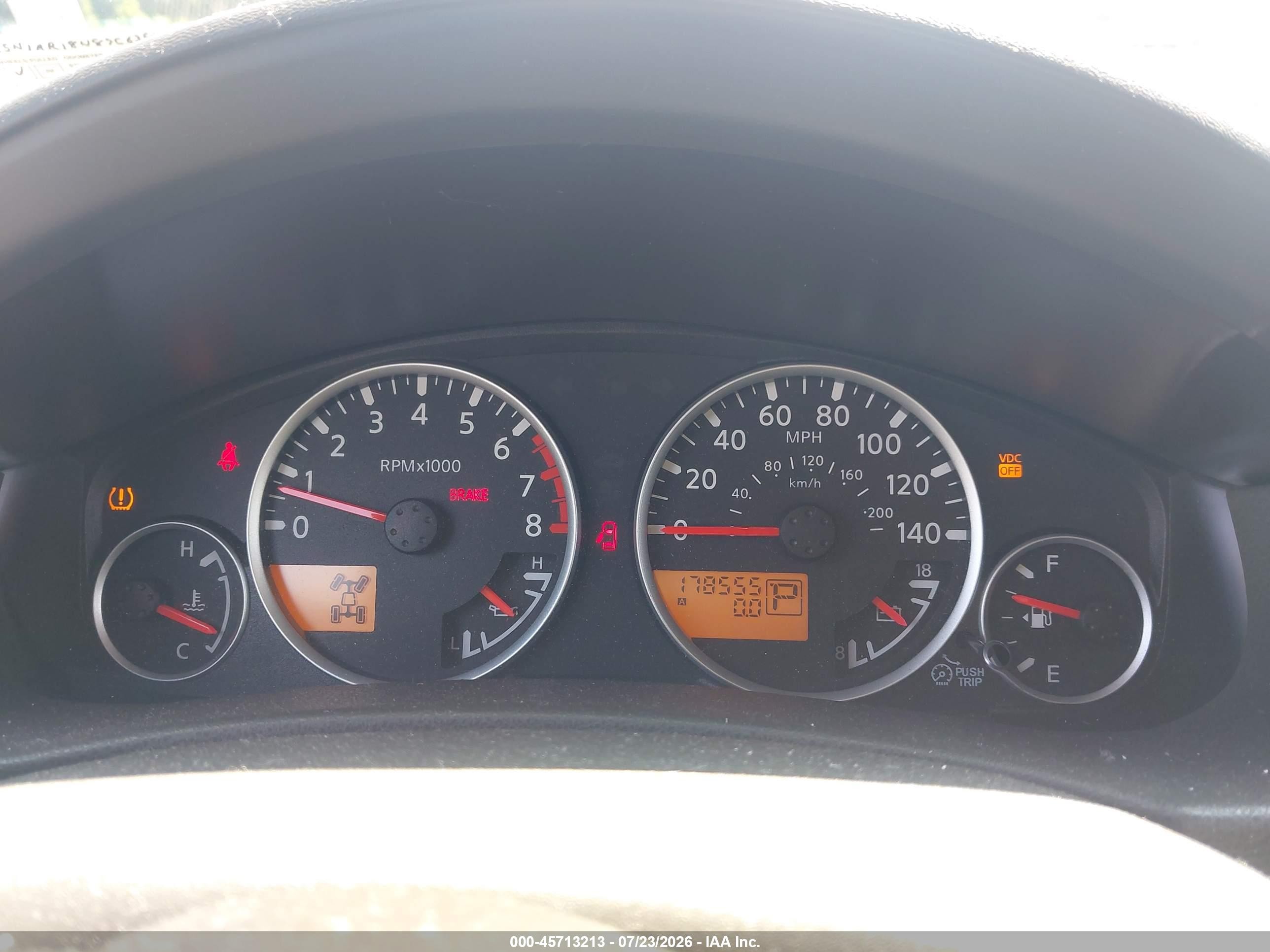 2007 Nissan Pathfinder Le Blue vin: 5N1AR18W87C635612