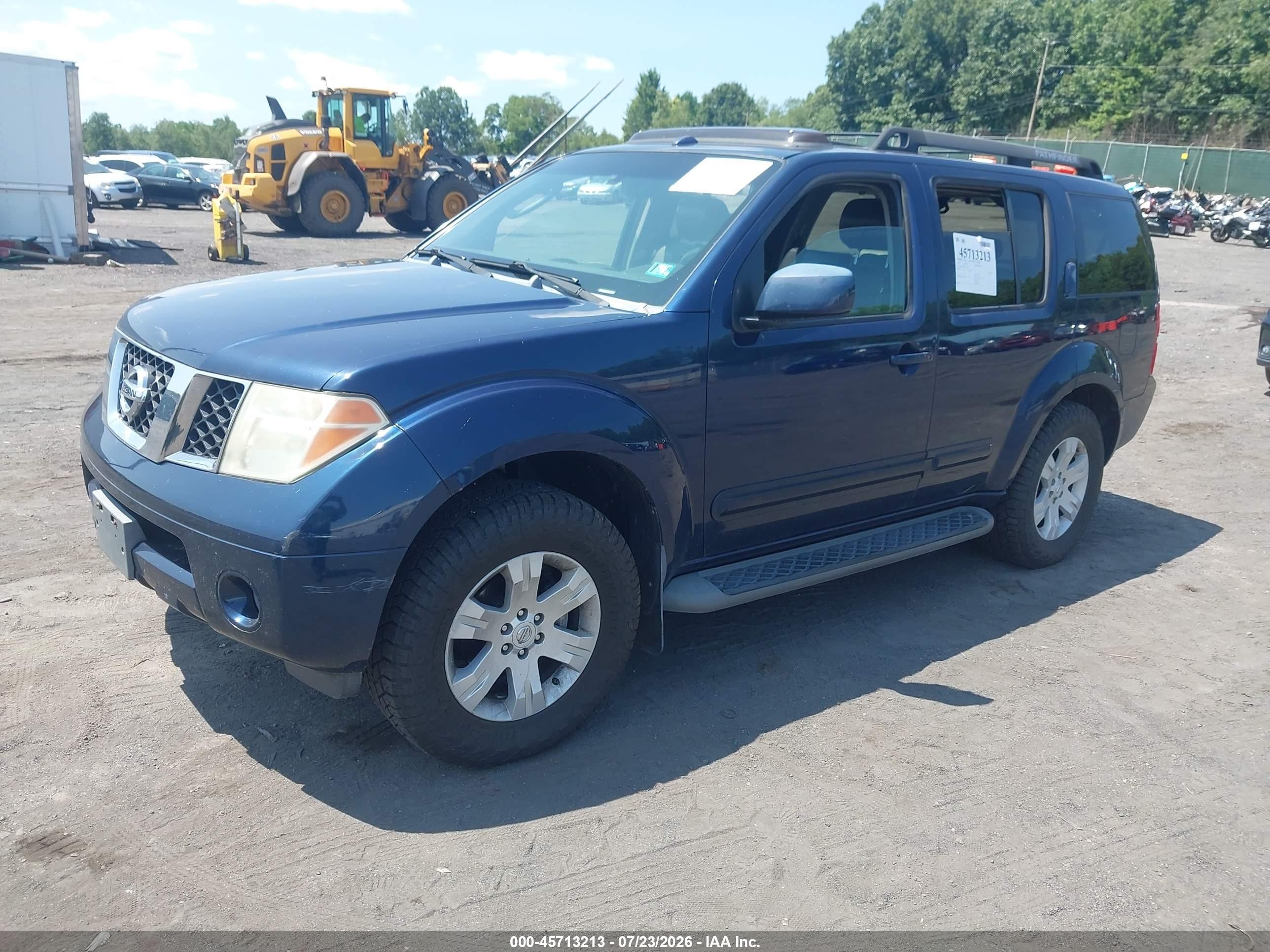 2007 Nissan Pathfinder Le Blue vin: 5N1AR18W87C635612