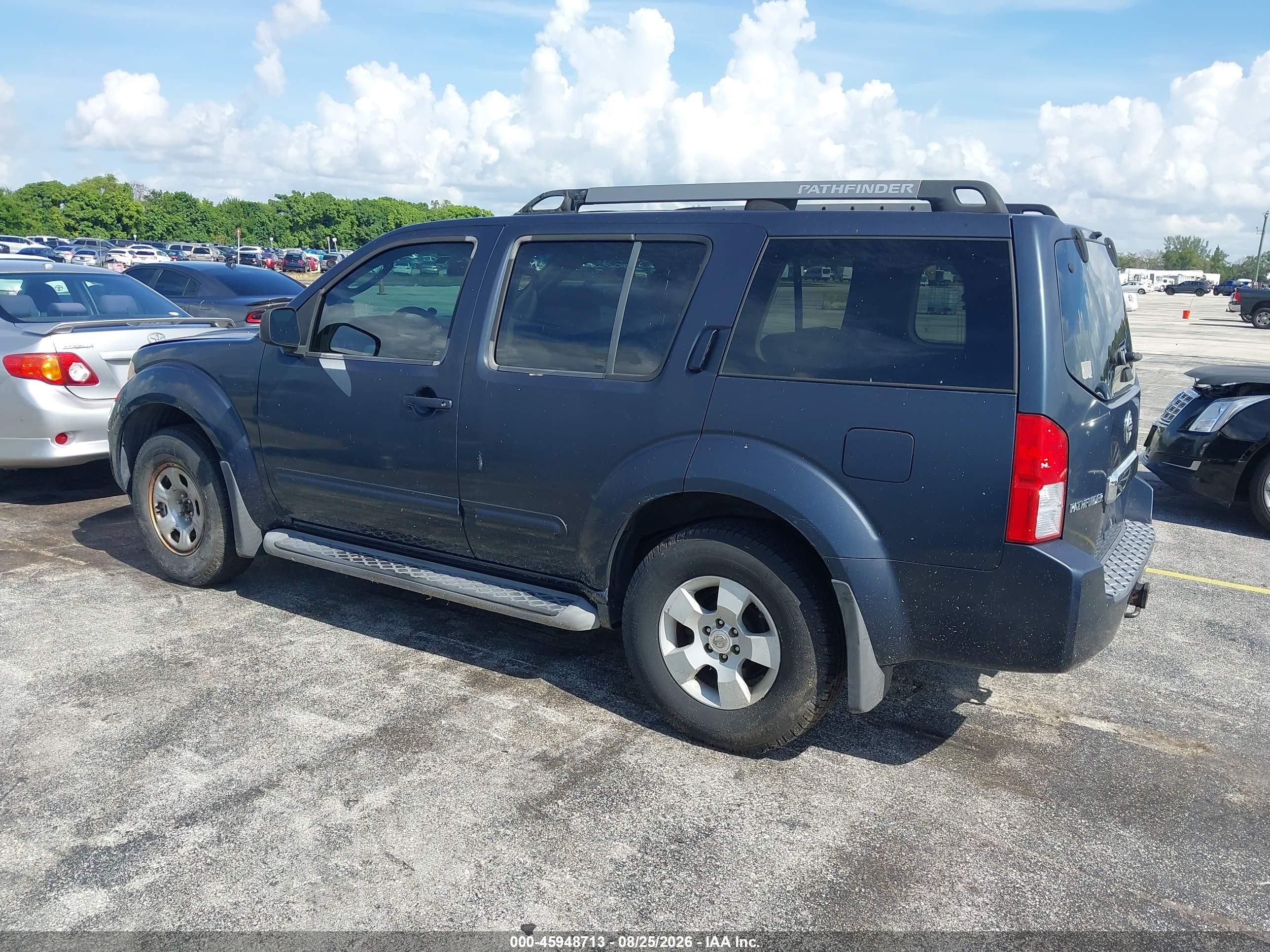2005 Nissan Pathfinder Xe Blue vin: 5N1AR18W95C782051