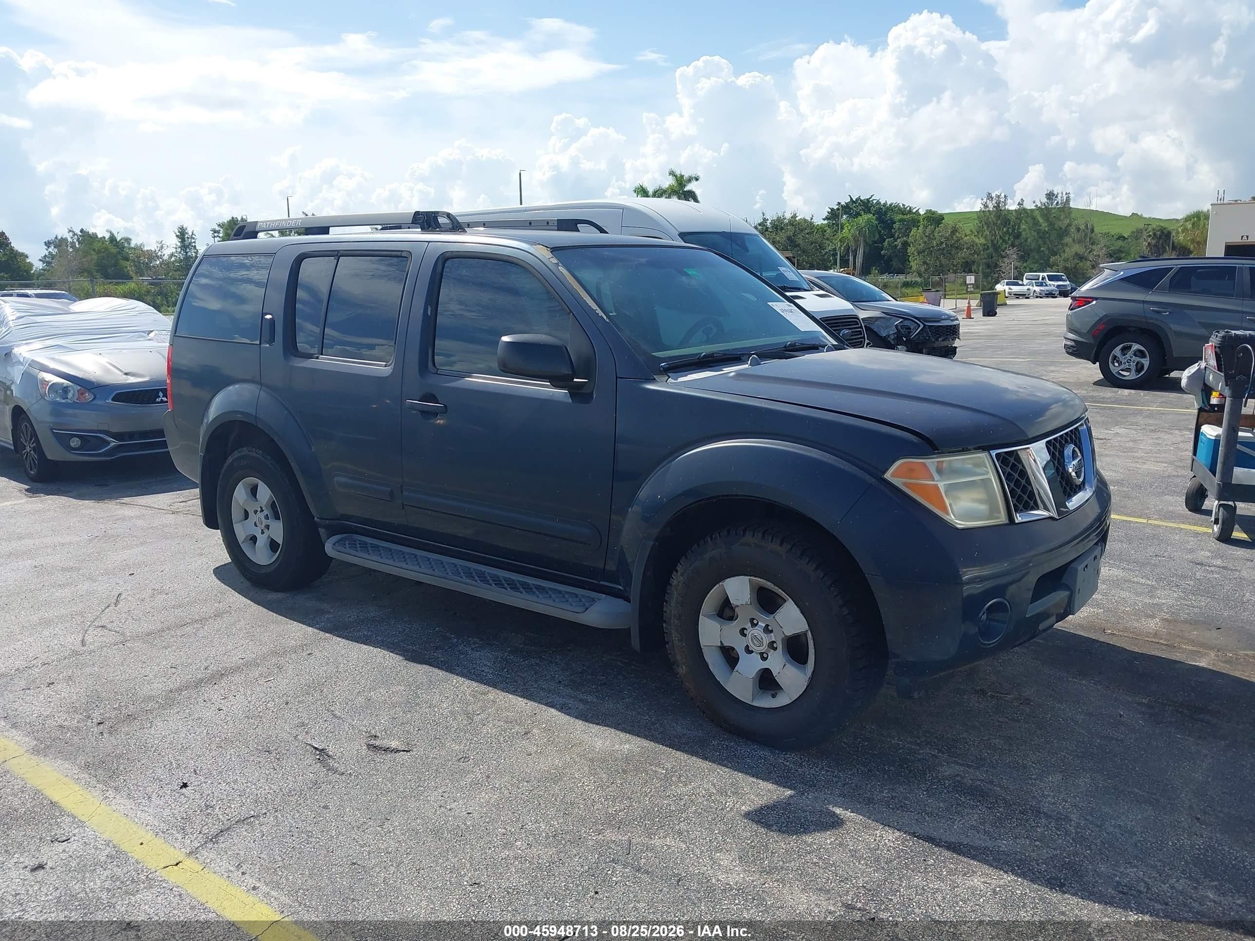 2005 Nissan Pathfinder Xe Blue vin: 5N1AR18W95C782051