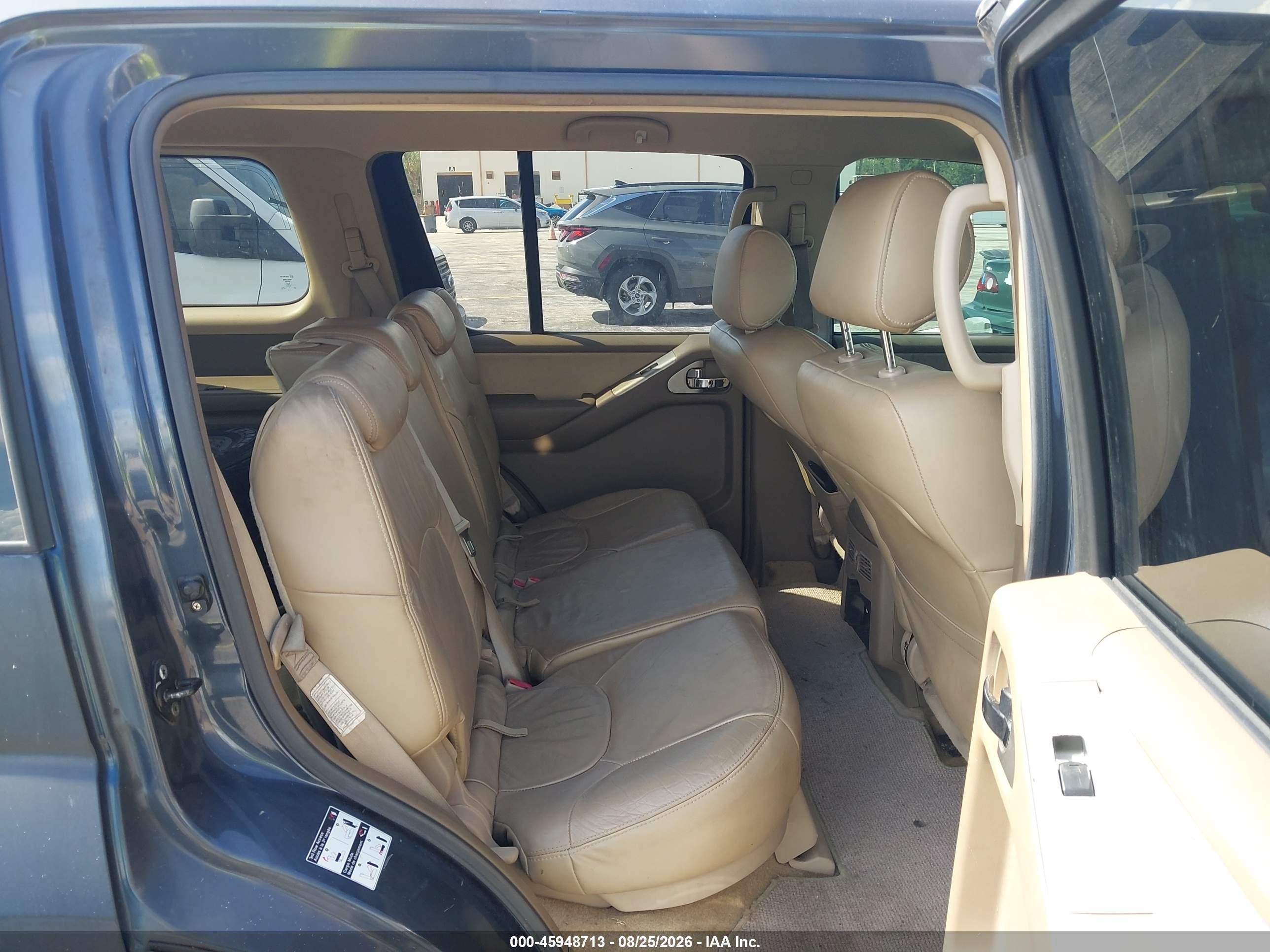 2005 Nissan Pathfinder Xe Blue vin: 5N1AR18W95C782051