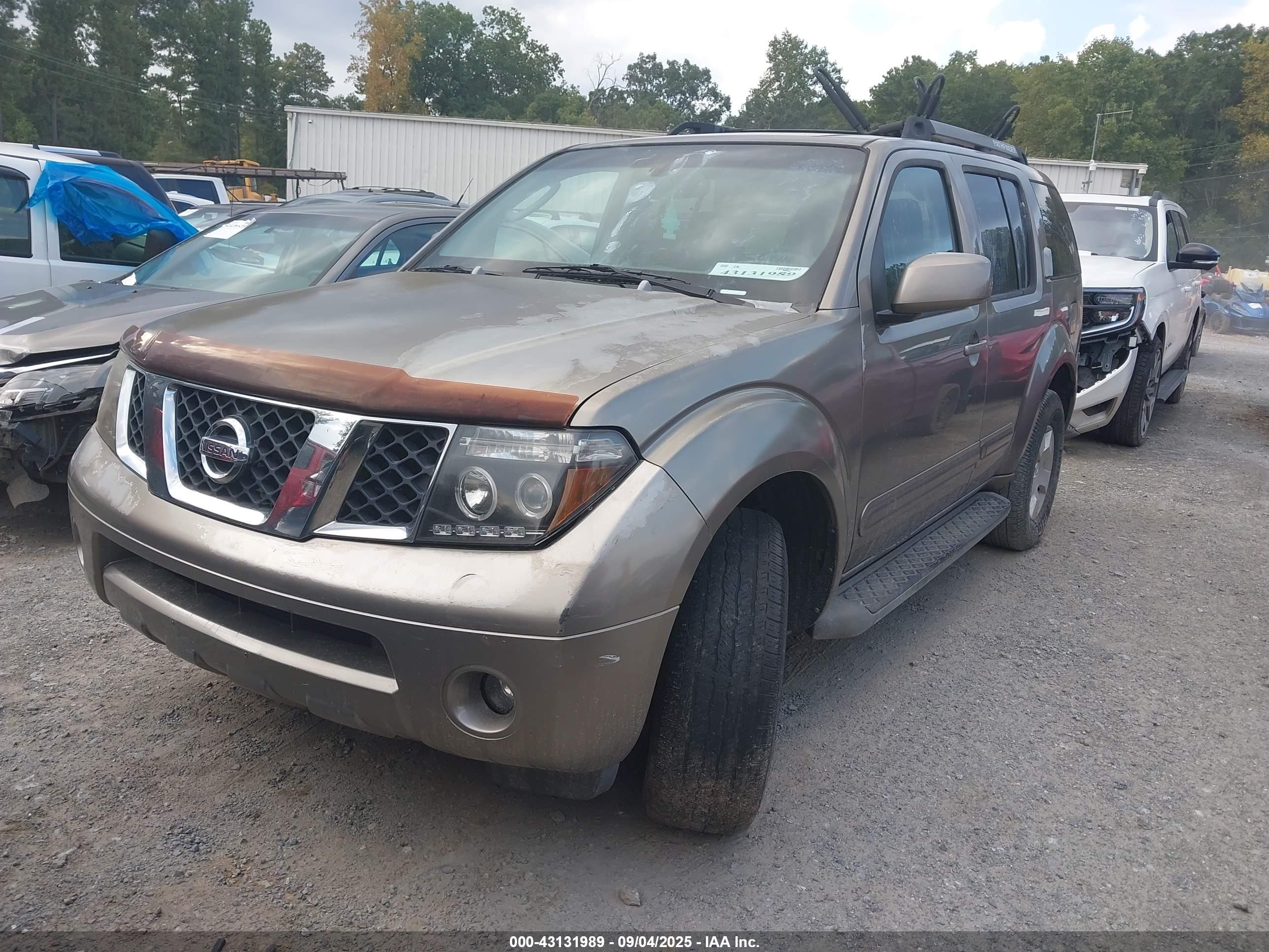 2006 Nissan Pathfinder Se Gray vin: 5N1AR18W96C625833