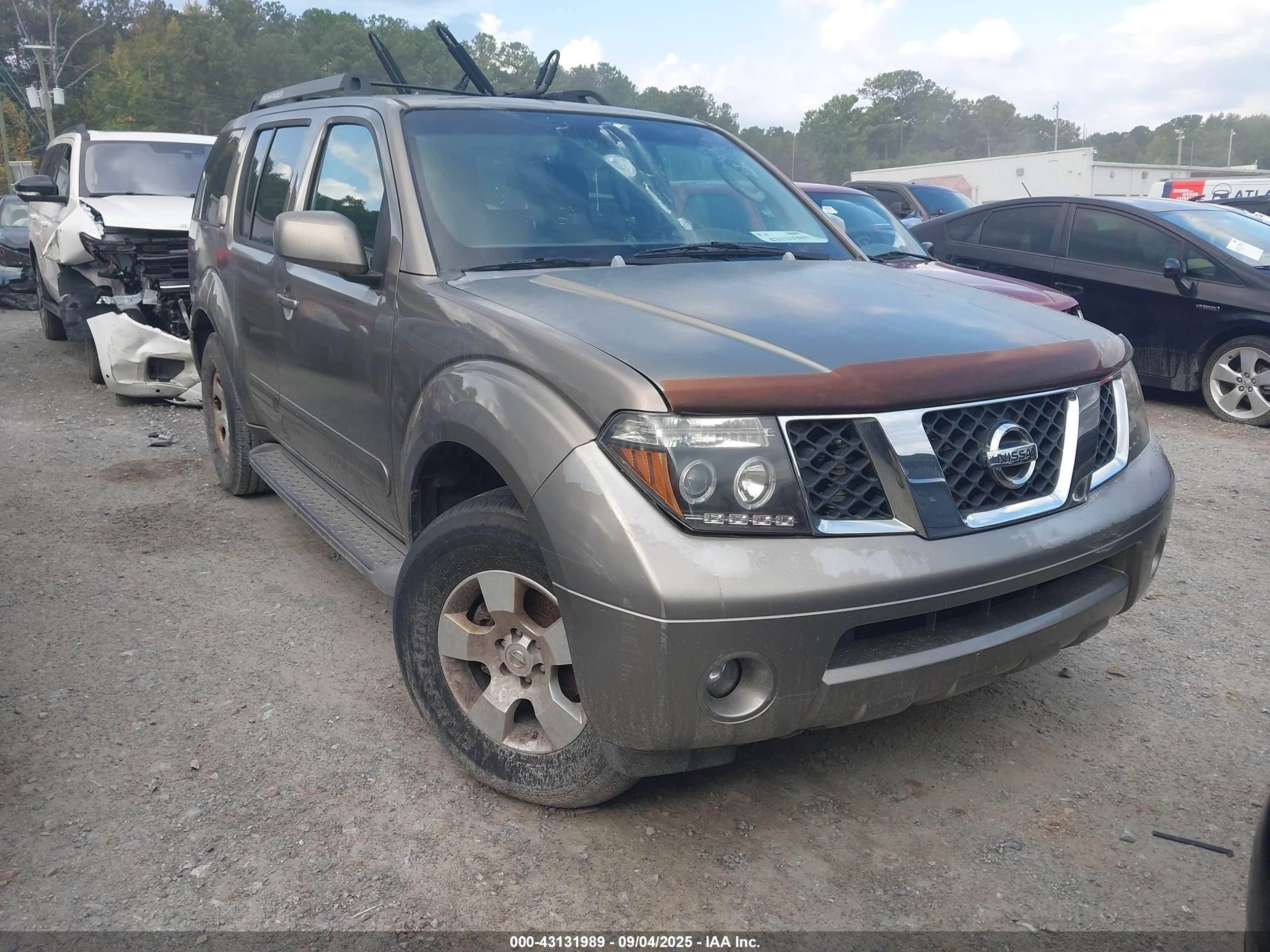 2006 Nissan Pathfinder Se Gray vin: 5N1AR18W96C625833