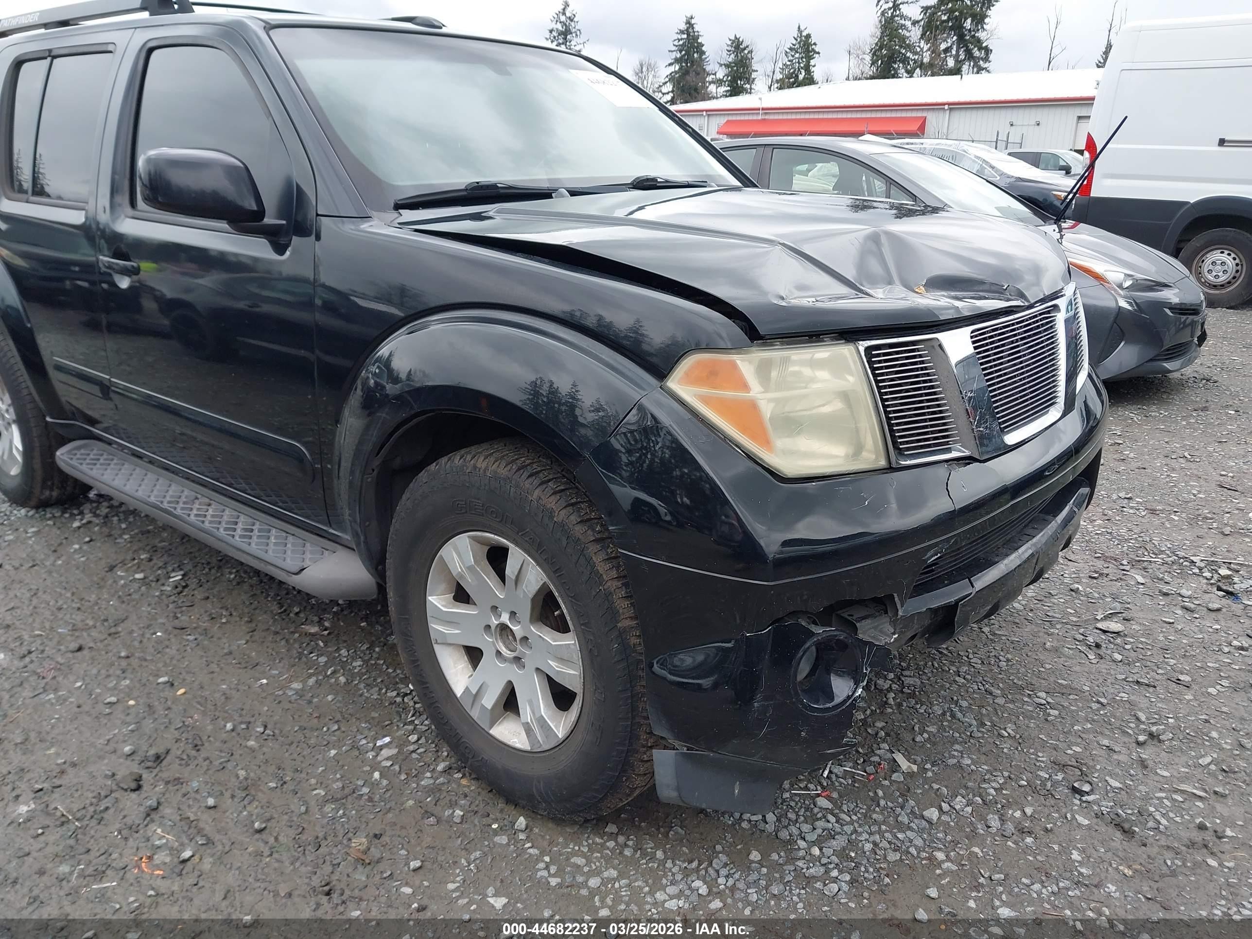 2006 Nissan Pathfinder Le Black vin: 5N1AR18W96C650991