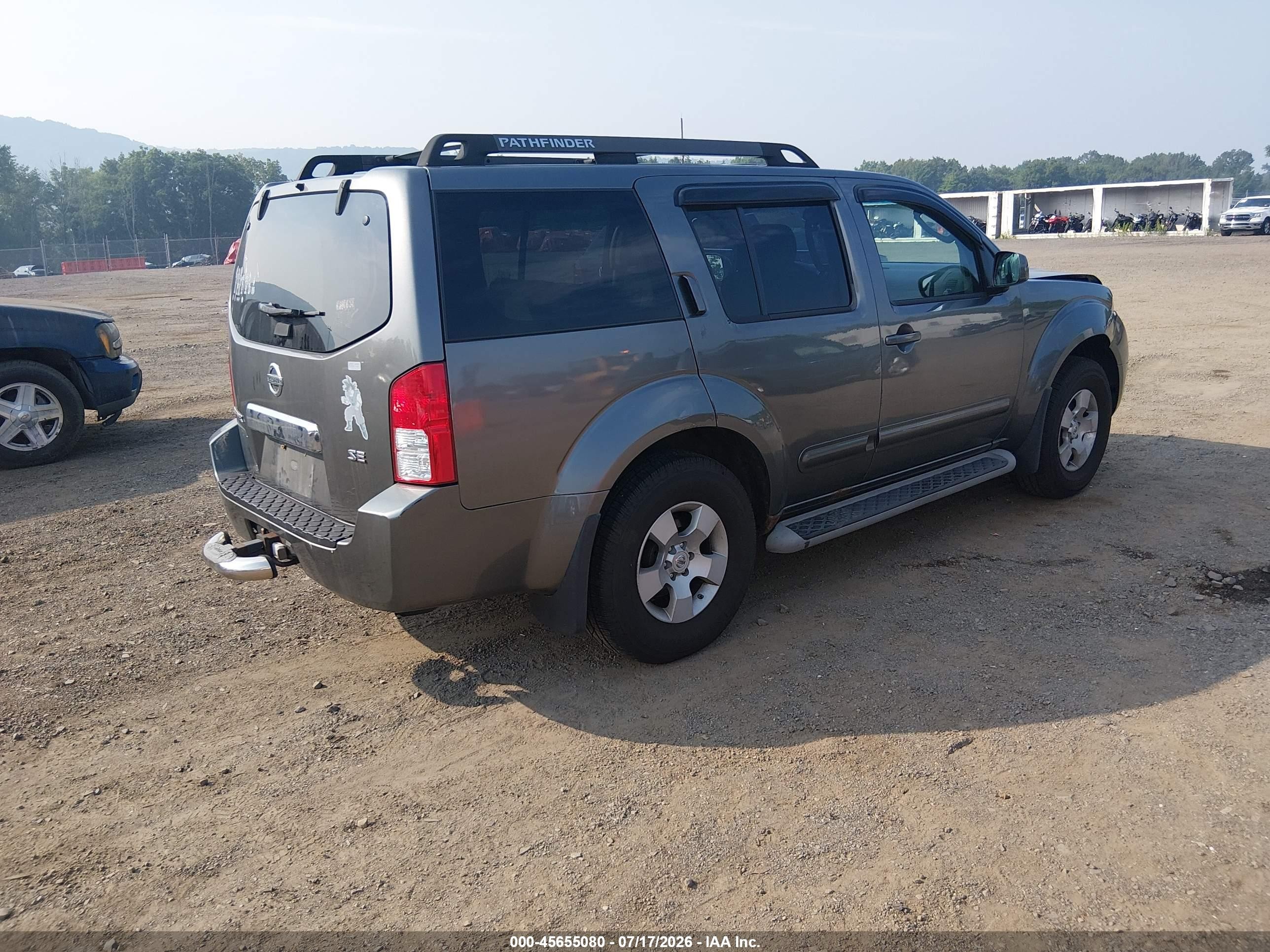 2006 Nissan Pathfinder Se Серый vin: 5N1AR18W96C651459