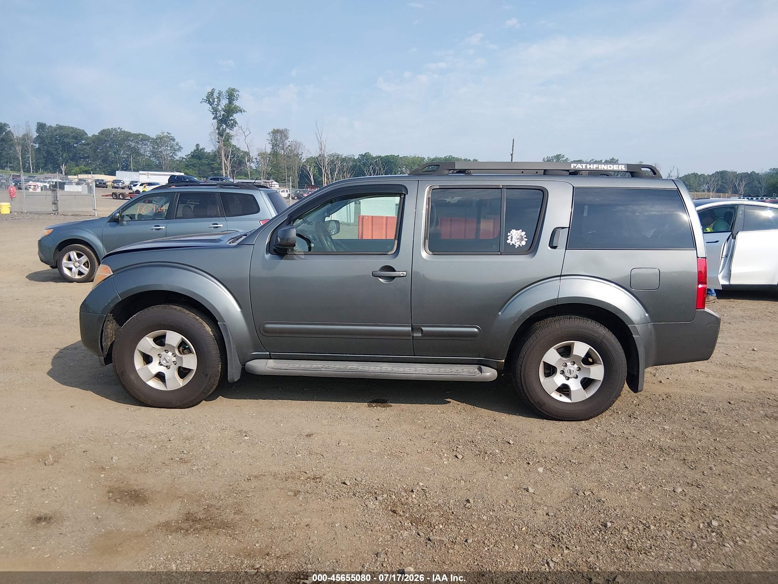 2006 Nissan Pathfinder Se Серый vin: 5N1AR18W96C651459