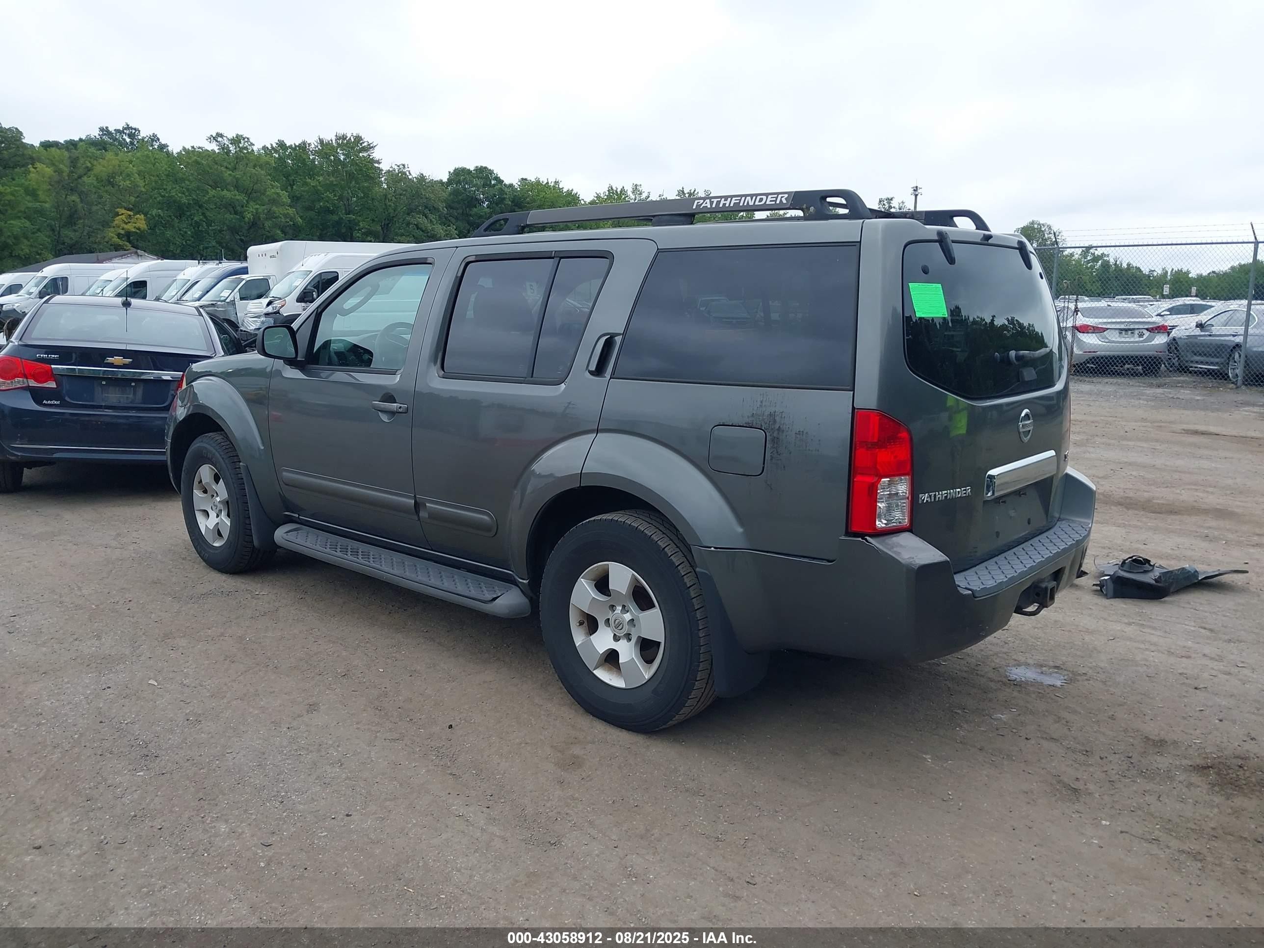 2006 Nissan Pathfinder Se Gray vin: 5N1AR18W96C667645