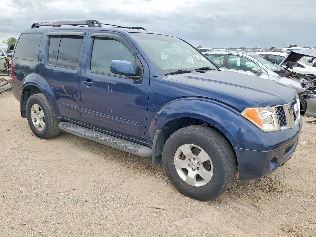 2007 Nissan Pathfinder S Синий vin: 5N1AR18W97C625686