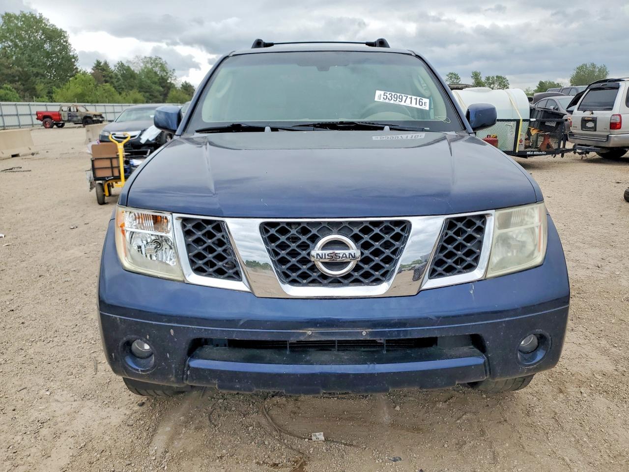 2007 Nissan Pathfinder S Синий vin: 5N1AR18W97C625686