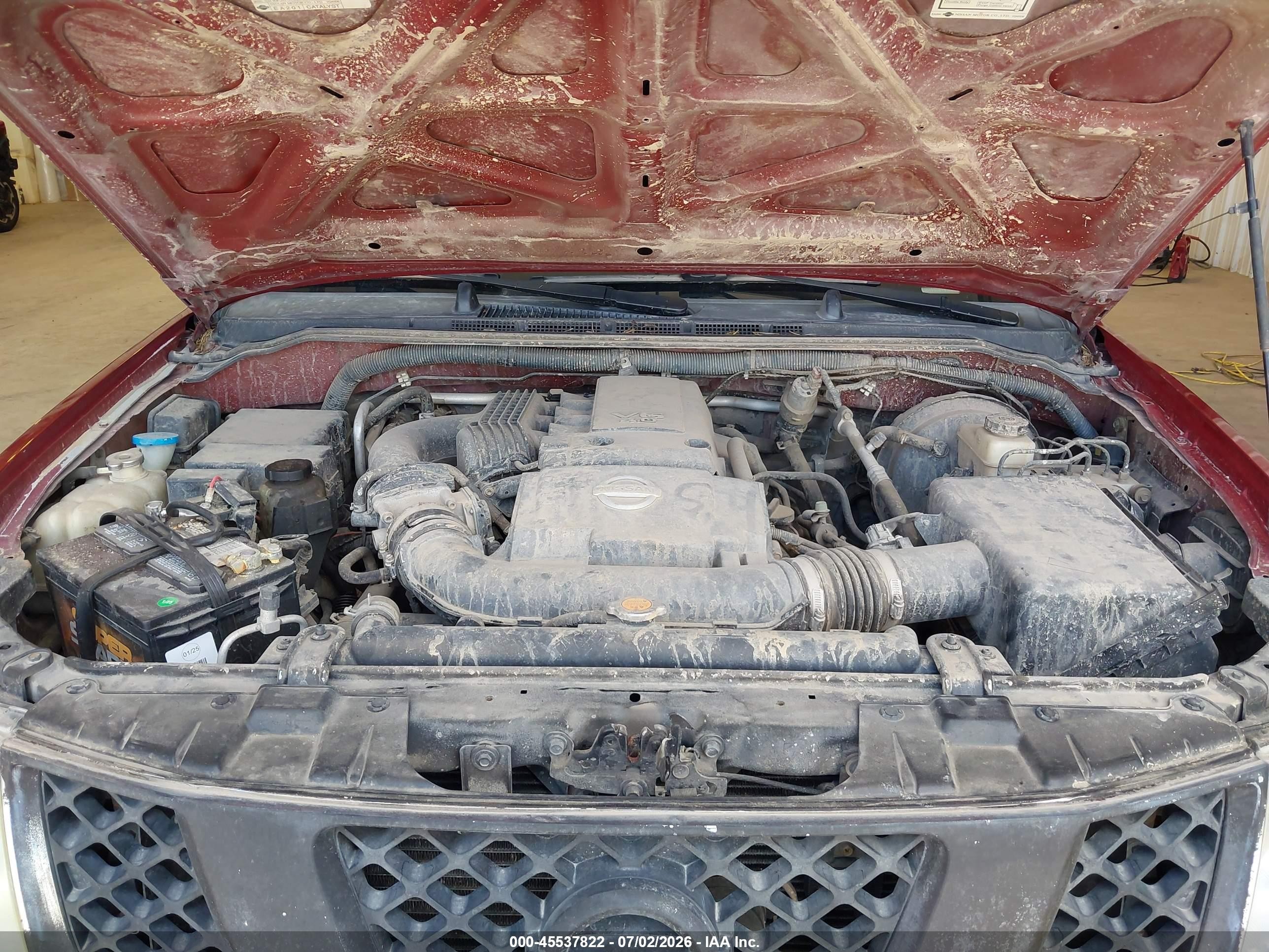 2005 Nissan Pathfinder Le Maroon vin: 5N1AR18WX5C732646