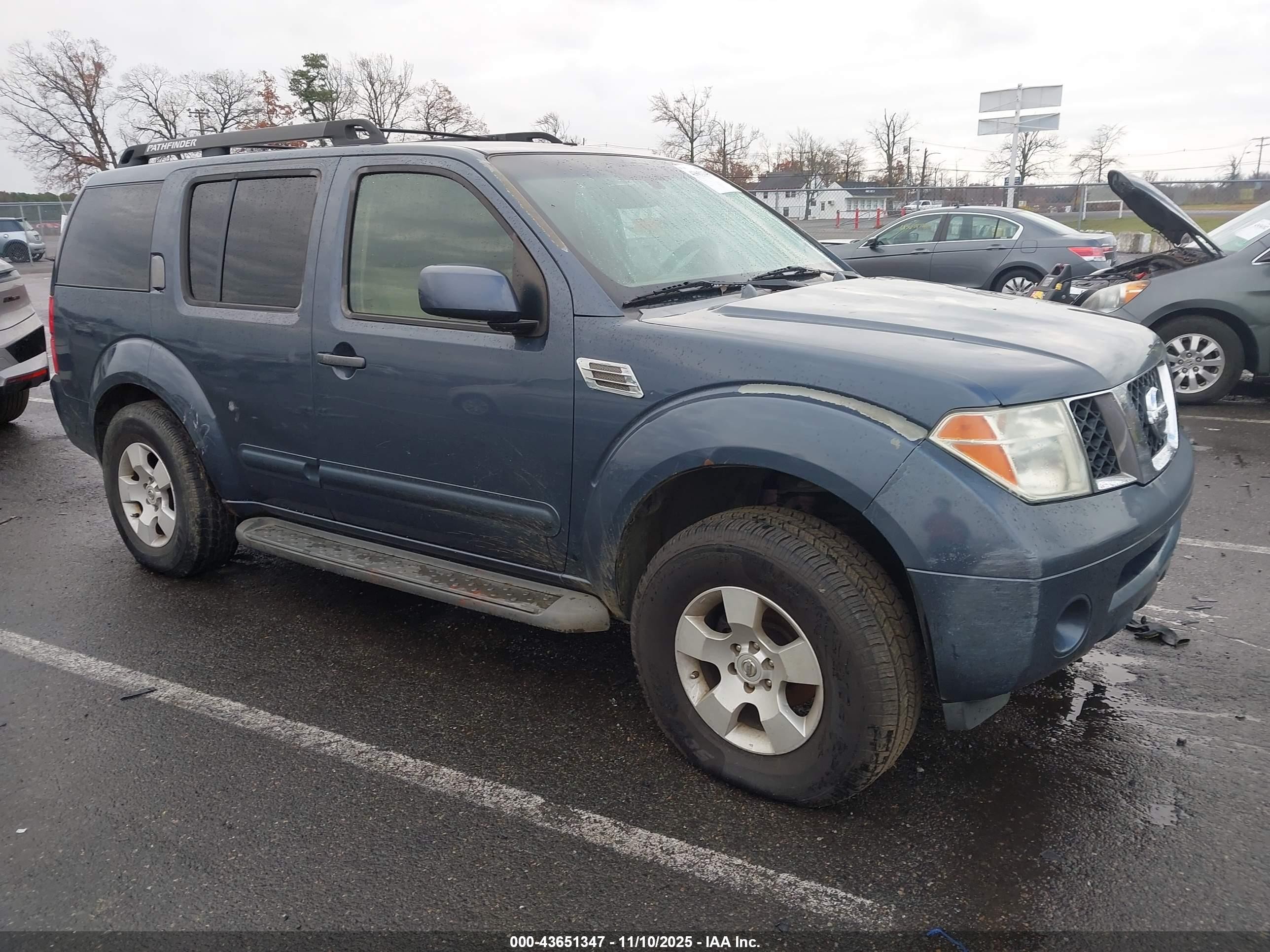 2006 Nissan Pathfinder Se Blue vin: 5N1AR18WX6C626604