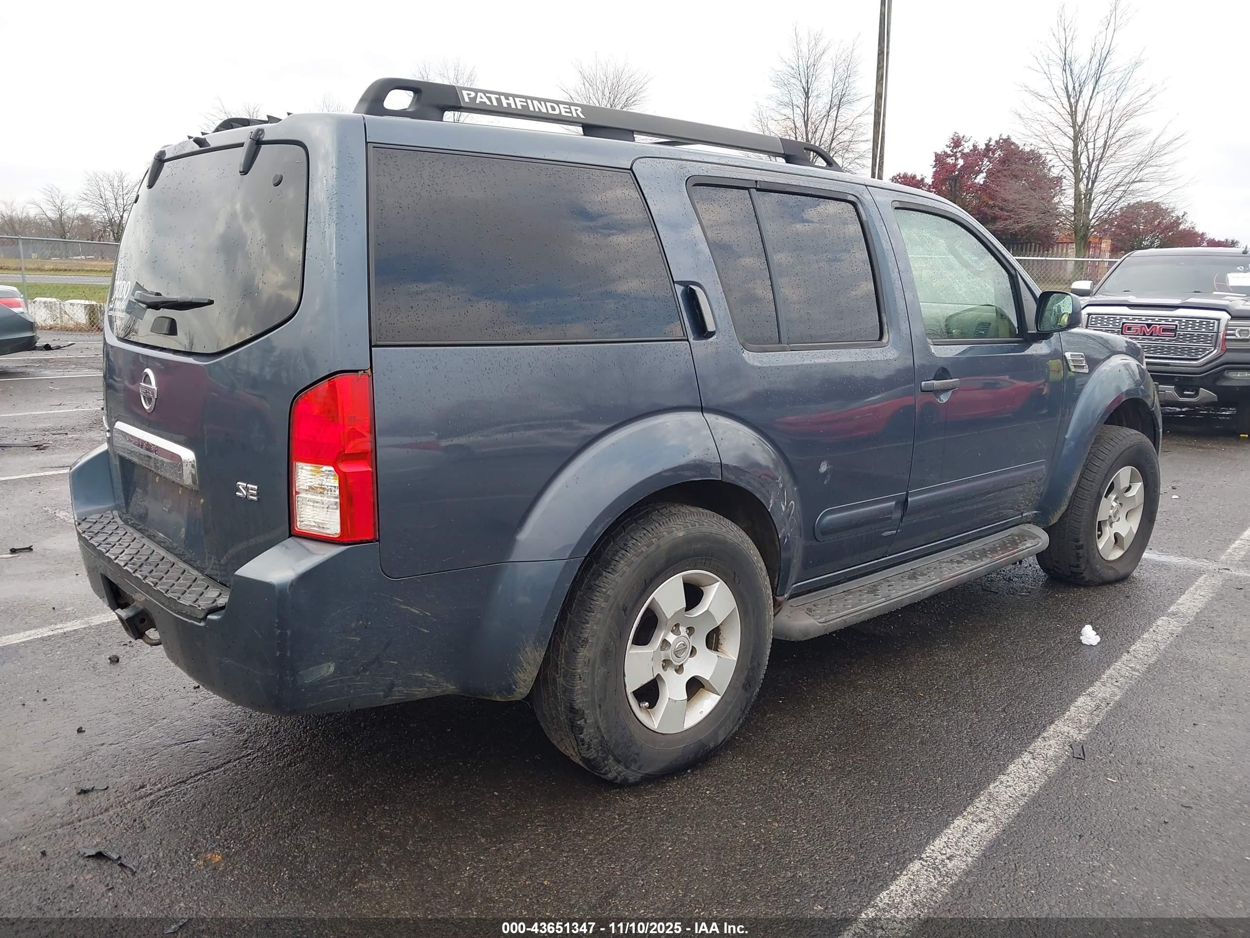 2006 Nissan Pathfinder Se Blue vin: 5N1AR18WX6C626604