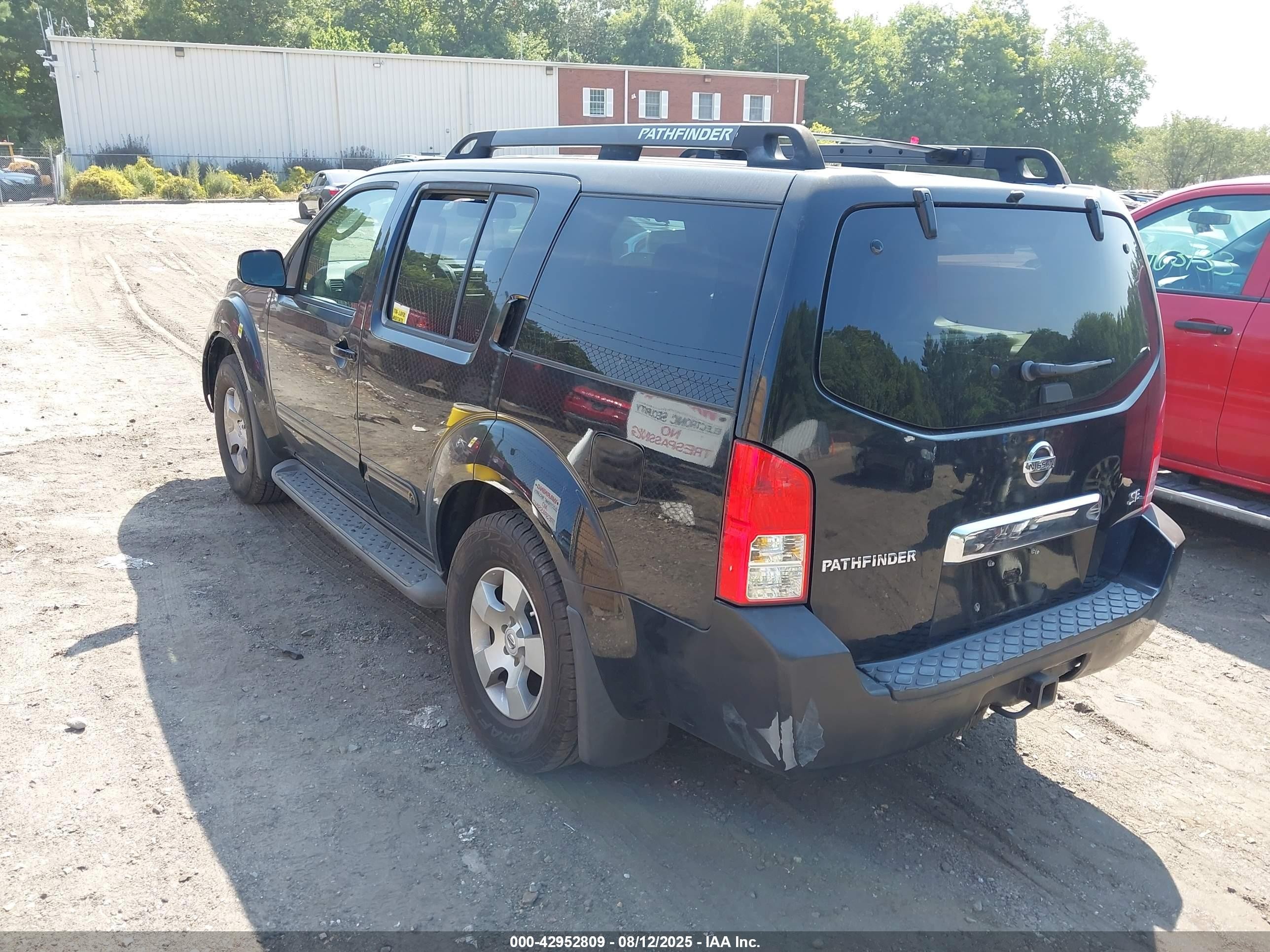 2006 Nissan Pathfinder Se Черный vin: 5N1AR18WX6C661174