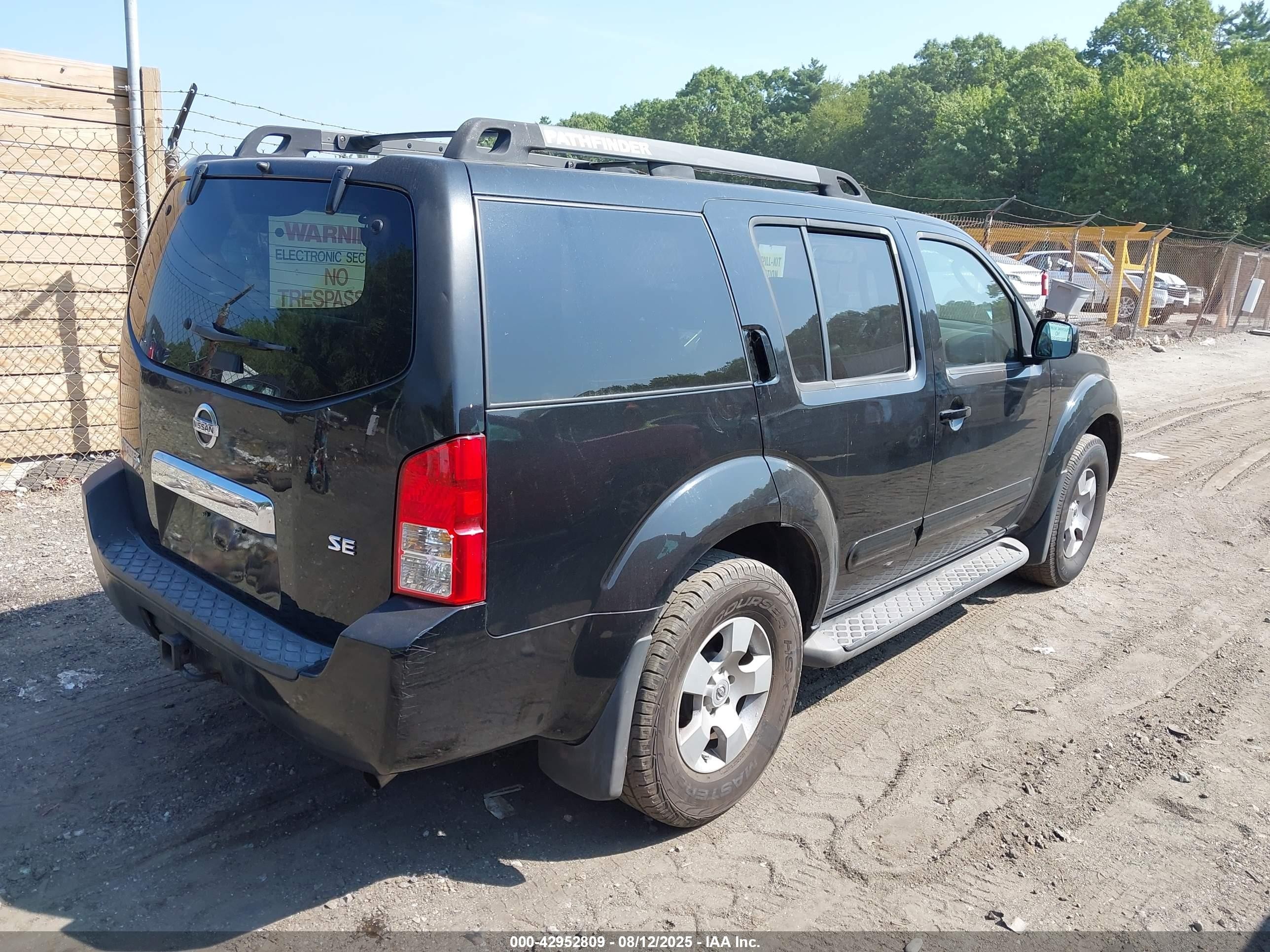 2006 Nissan Pathfinder Se Черный vin: 5N1AR18WX6C661174