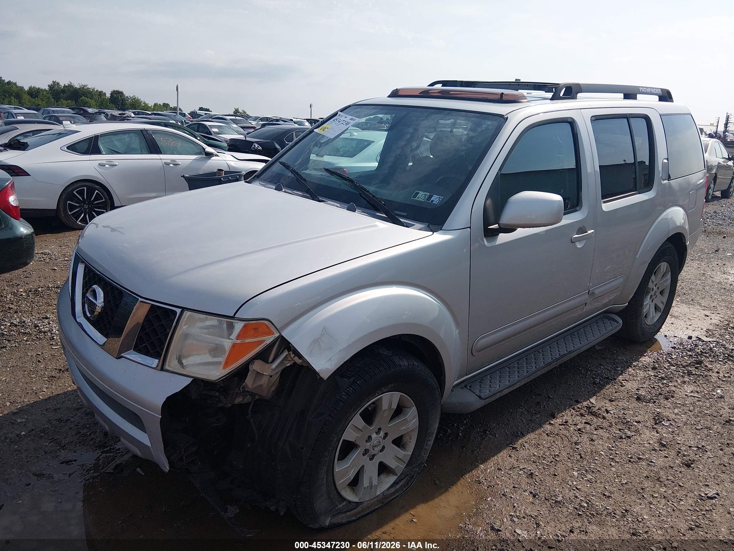 2006 Nissan Pathfinder Le Silver vin: 5N1AR18WX6C670098