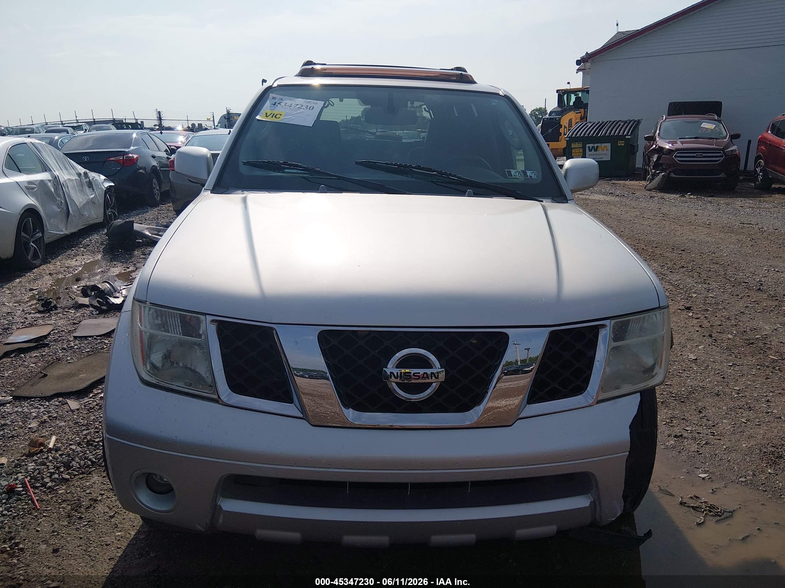 2006 Nissan Pathfinder Le Silver vin: 5N1AR18WX6C670098
