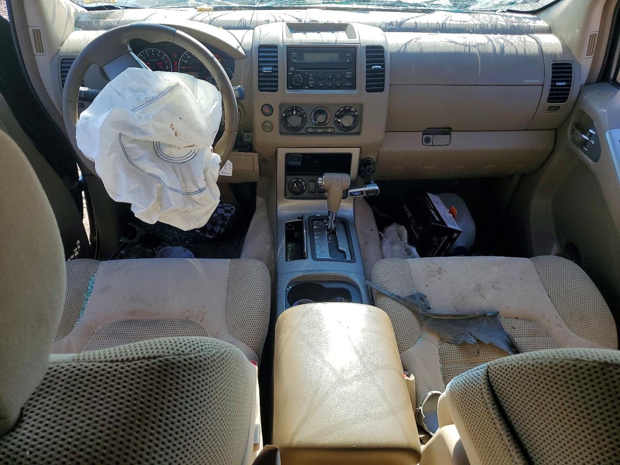 2007 Nissan Pathfinder S Brown vin: 5N1AR18WX7C630346