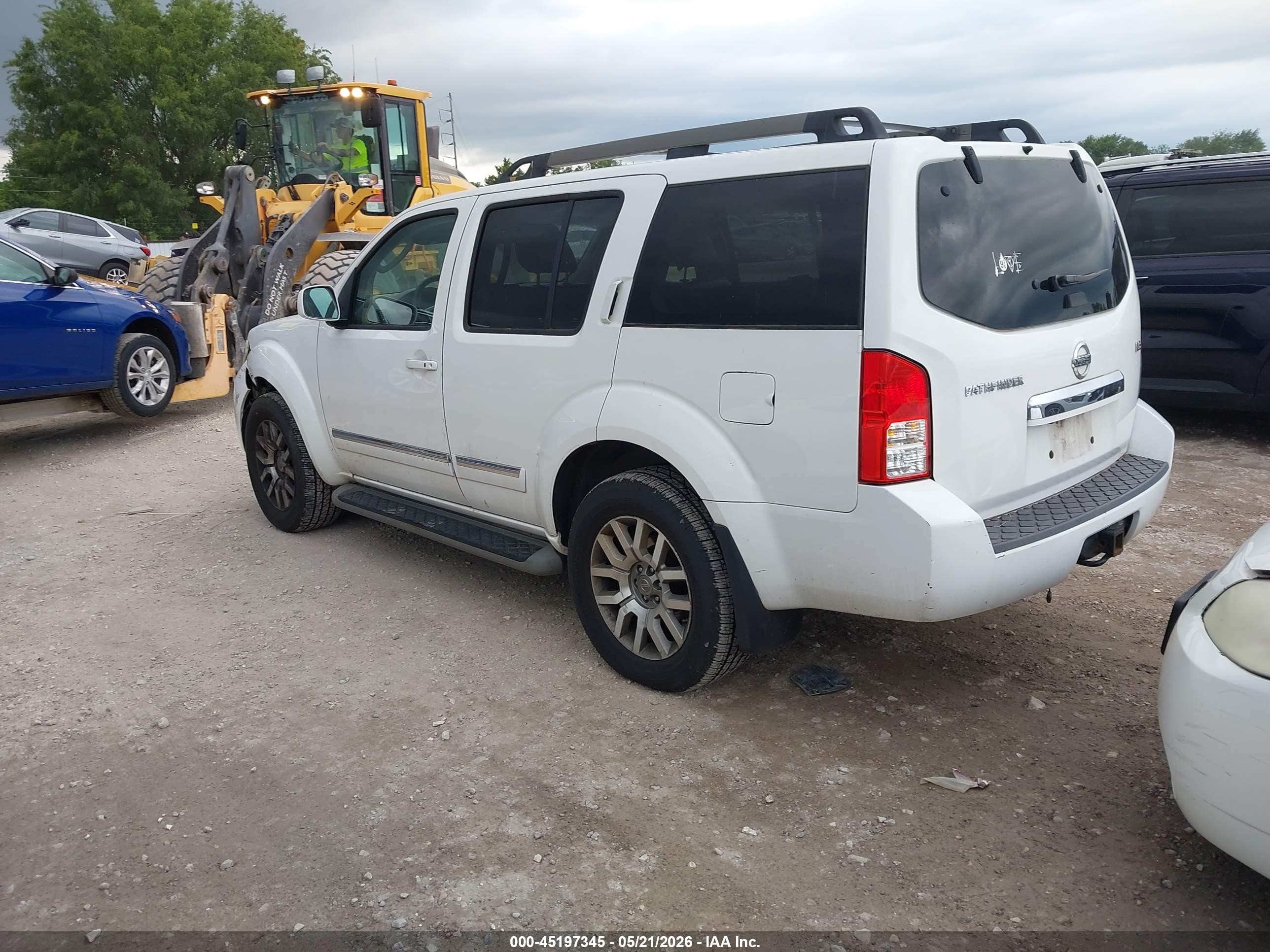 2011 Nissan Pathfinder Le Белый vin: 5N1AR1NB0BC609046