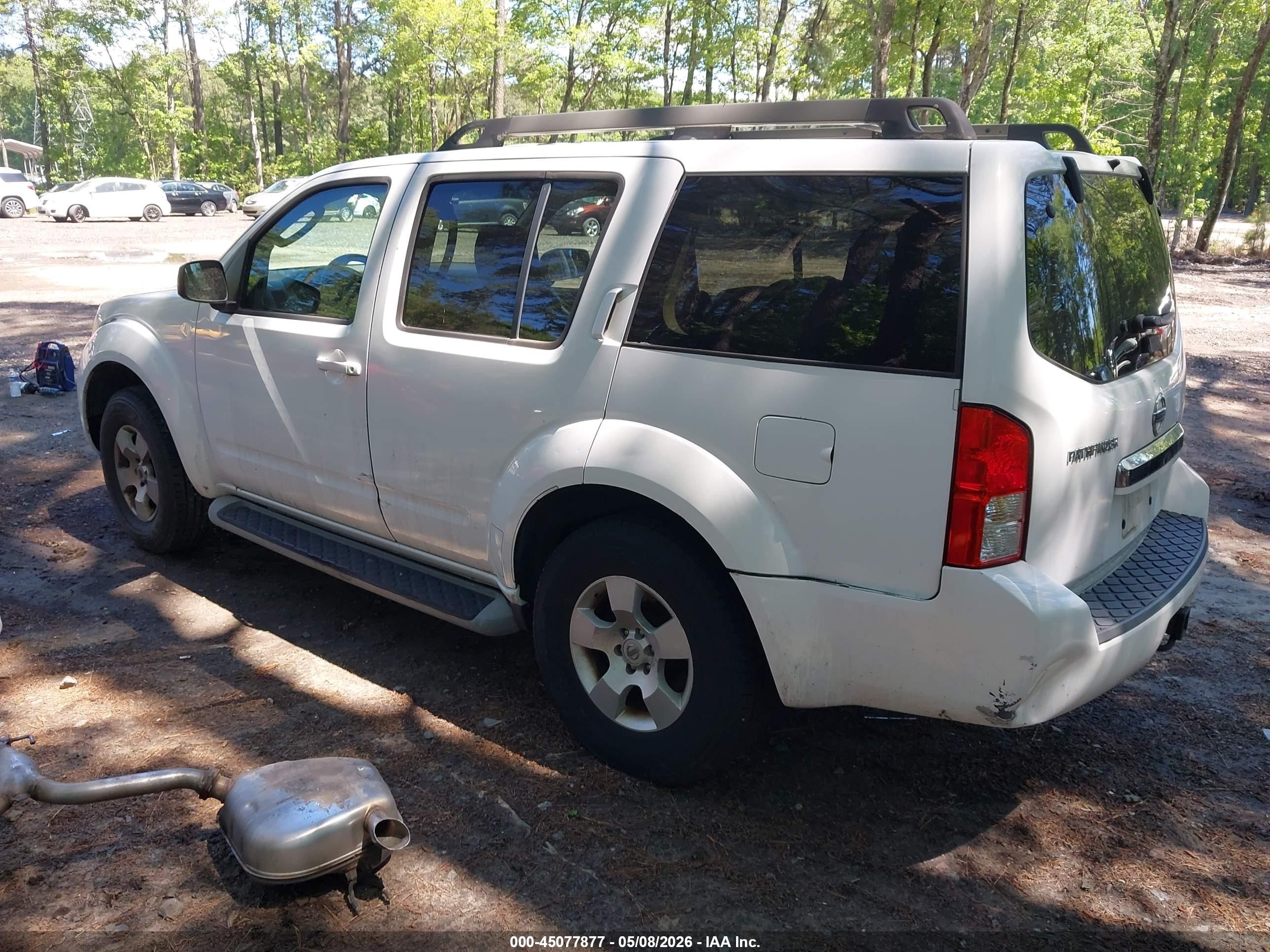 2011 Nissan Pathfinder S White vin: 5N1AR1NB0BC609192