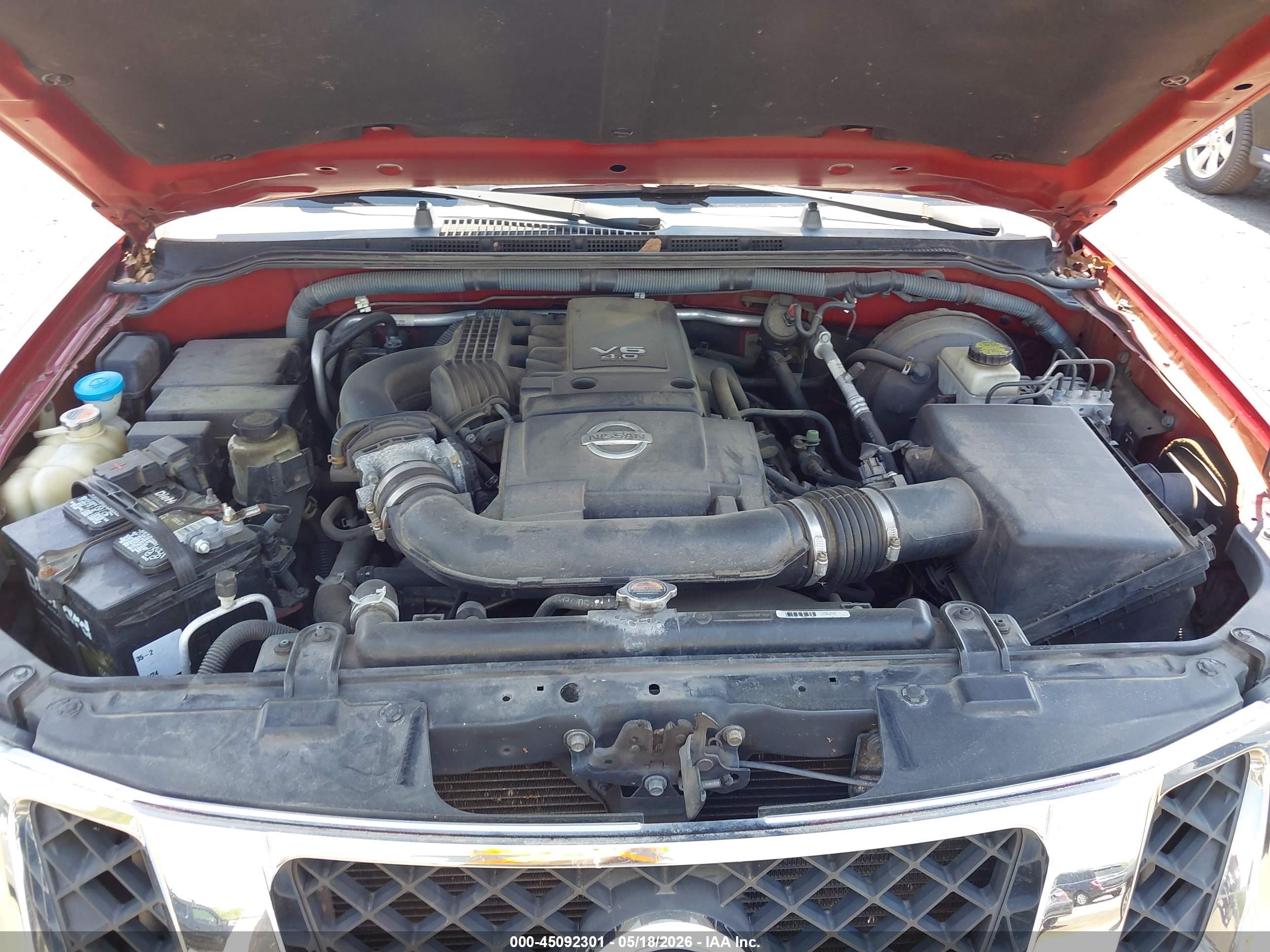2011 Nissan Pathfinder Sv Red vin: 5N1AR1NB0BC612741