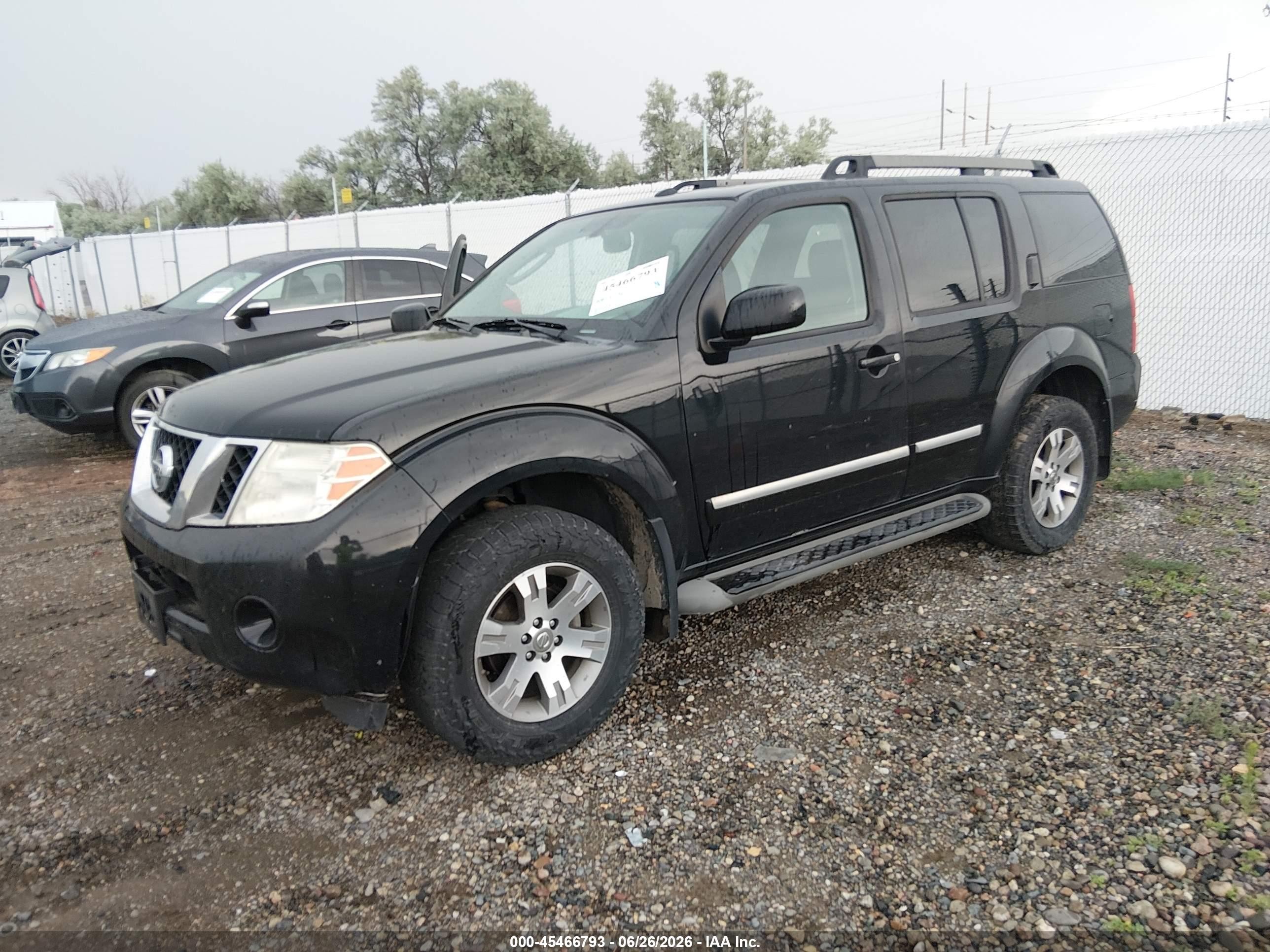 2011 Nissan Pathfinder Silver Black vin: 5N1AR1NB0BC632469