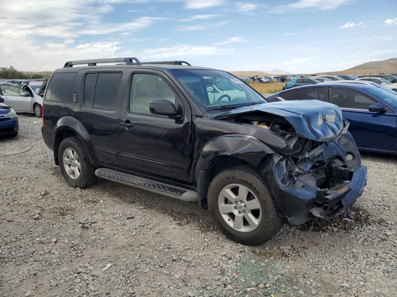 2012 Nissan Pathfinder S Black vin: 5N1AR1NB0CC615303