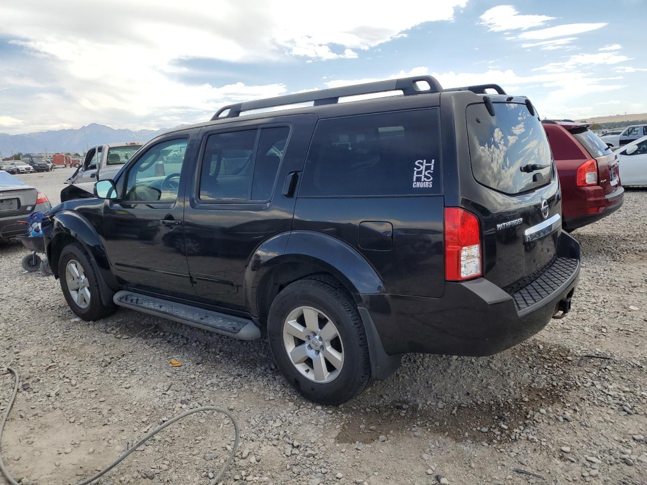 2012 Nissan Pathfinder S Black vin: 5N1AR1NB0CC615303