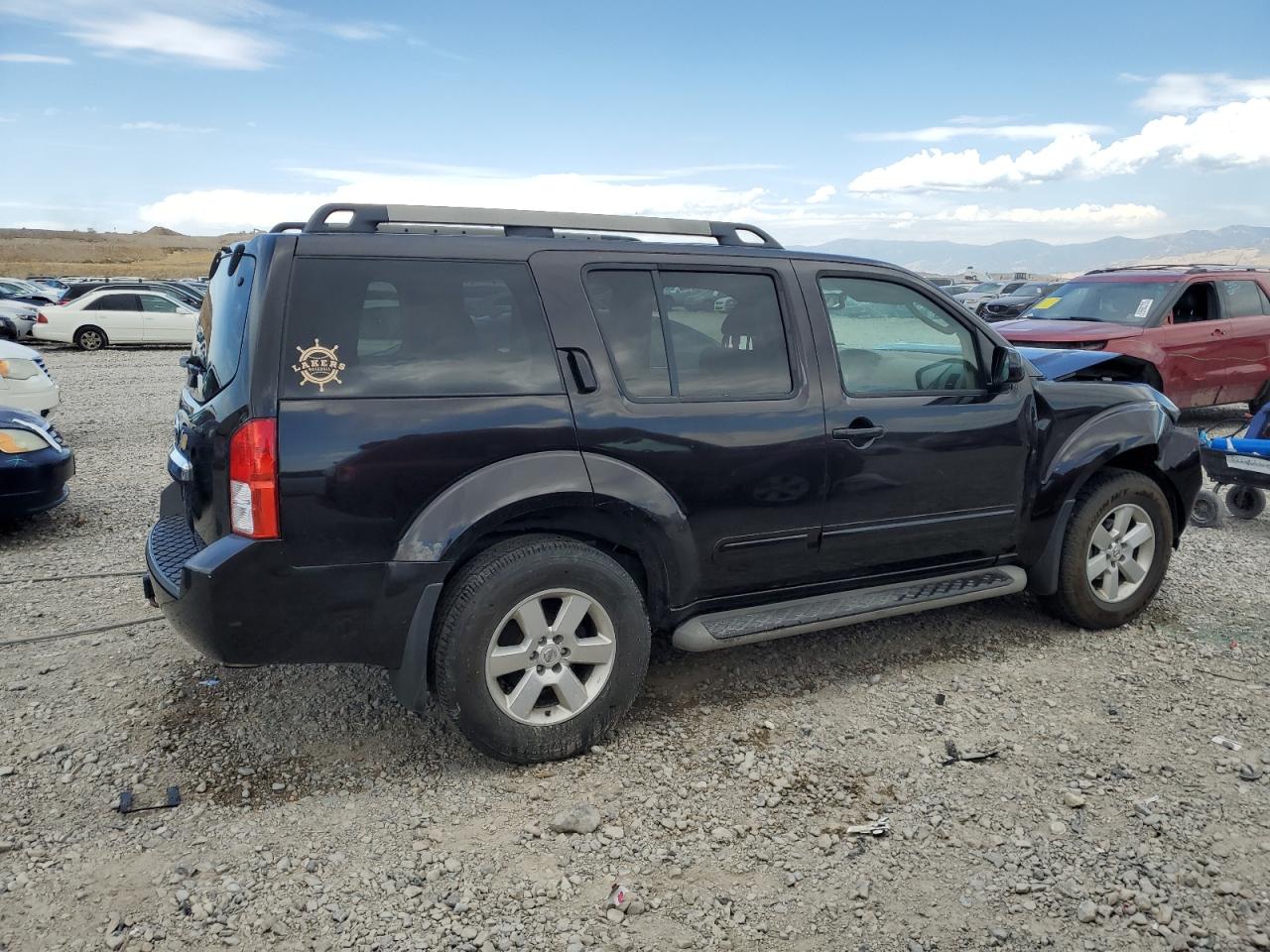 2012 Nissan Pathfinder S Black vin: 5N1AR1NB0CC615303