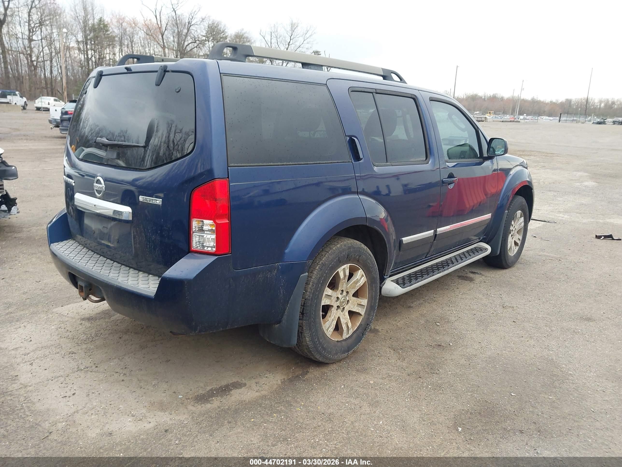 2011 Nissan Pathfinder Silver Синий vin: 5N1AR1NB1BC603515