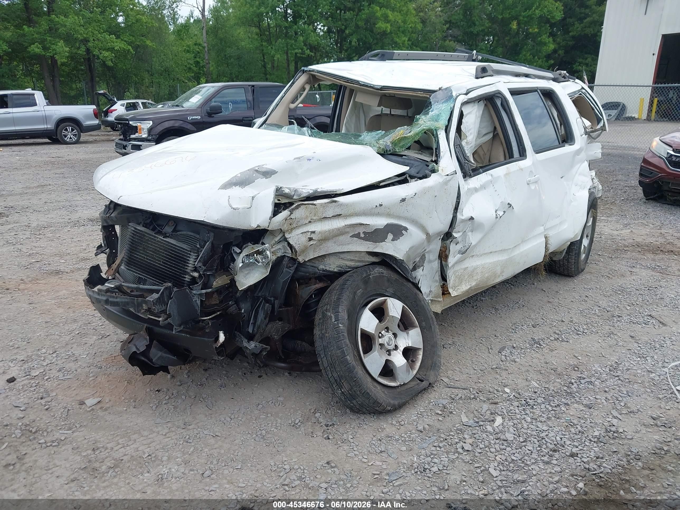 2012 Nissan Pathfinder S White vin: 5N1AR1NB1CC600244