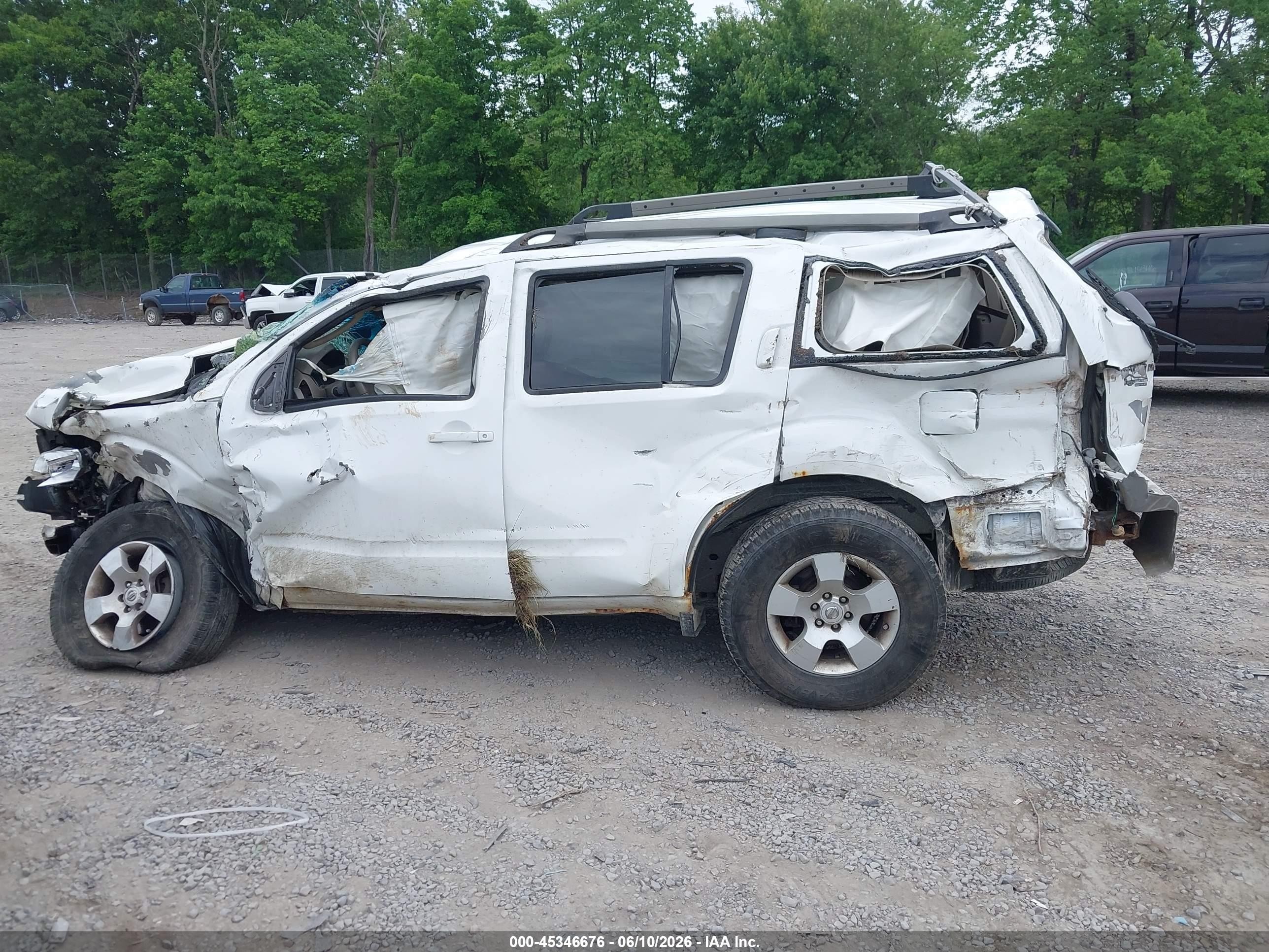 2012 Nissan Pathfinder S White vin: 5N1AR1NB1CC600244