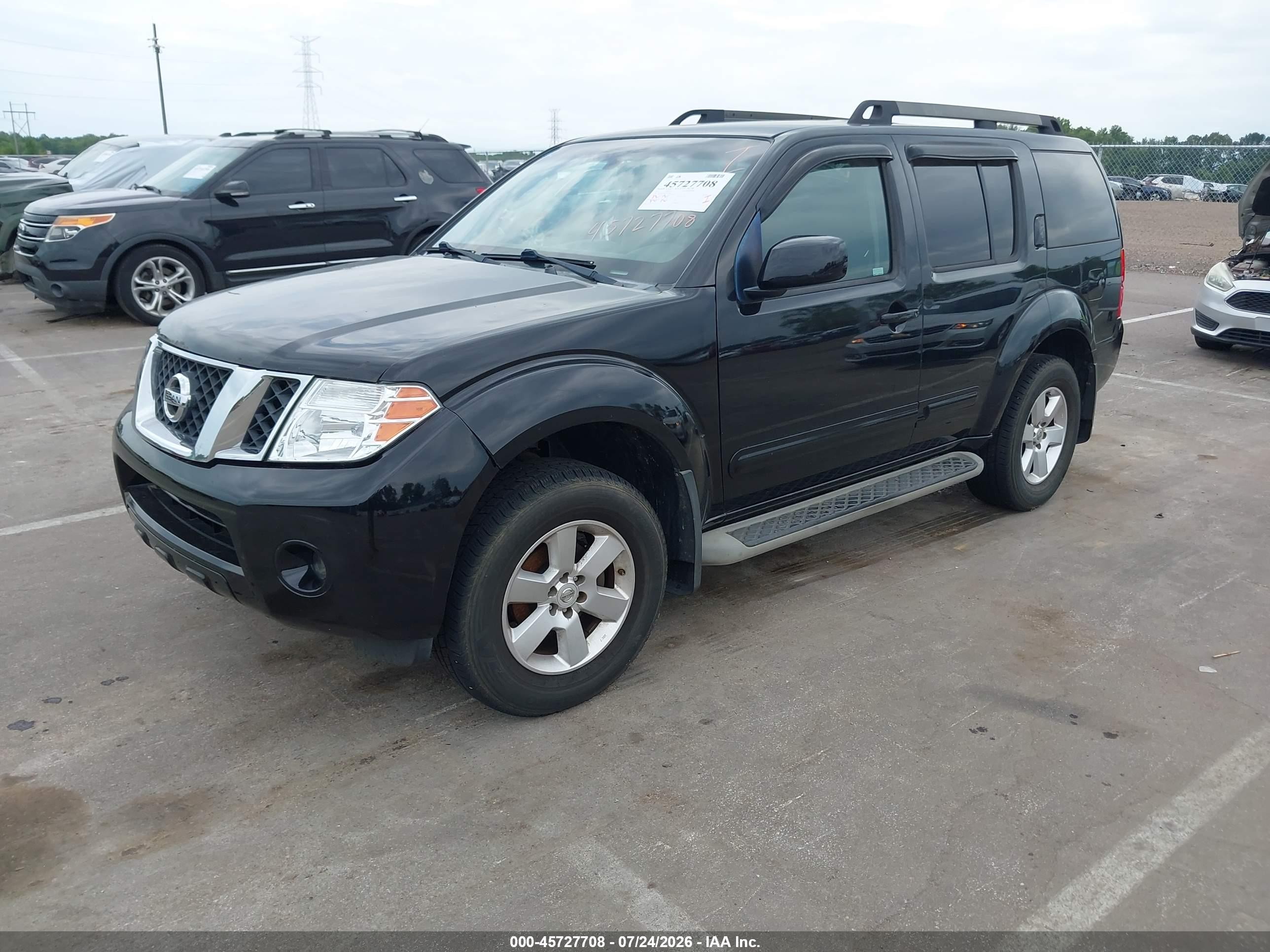 2012 Nissan Pathfinder Sv Black vin: 5N1AR1NB1CC601040
