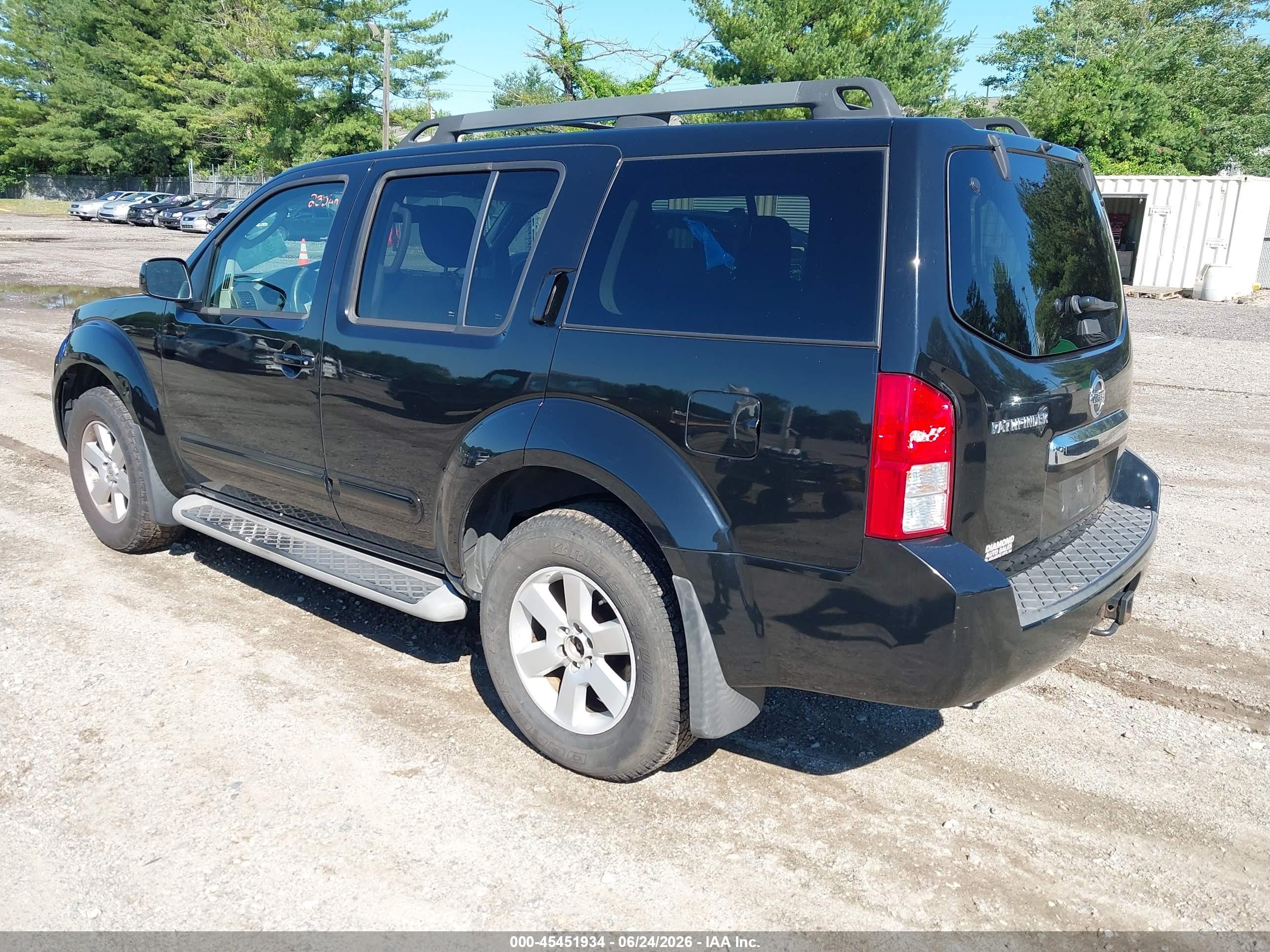 2012 Nissan Pathfinder Sv Black vin: 5N1AR1NB1CC623085