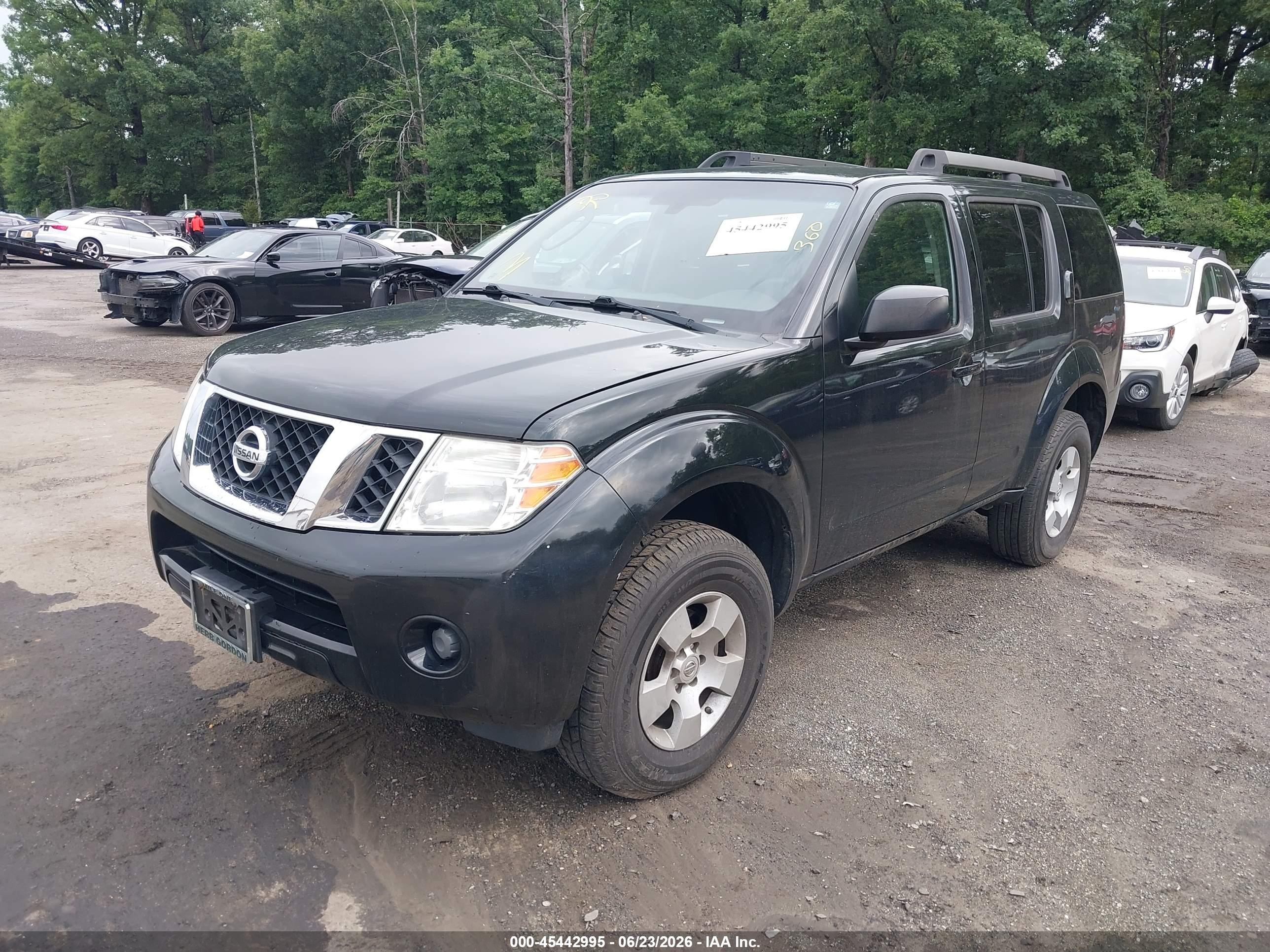 2012 Nissan Pathfinder S Black vin: 5N1AR1NB1CC628688