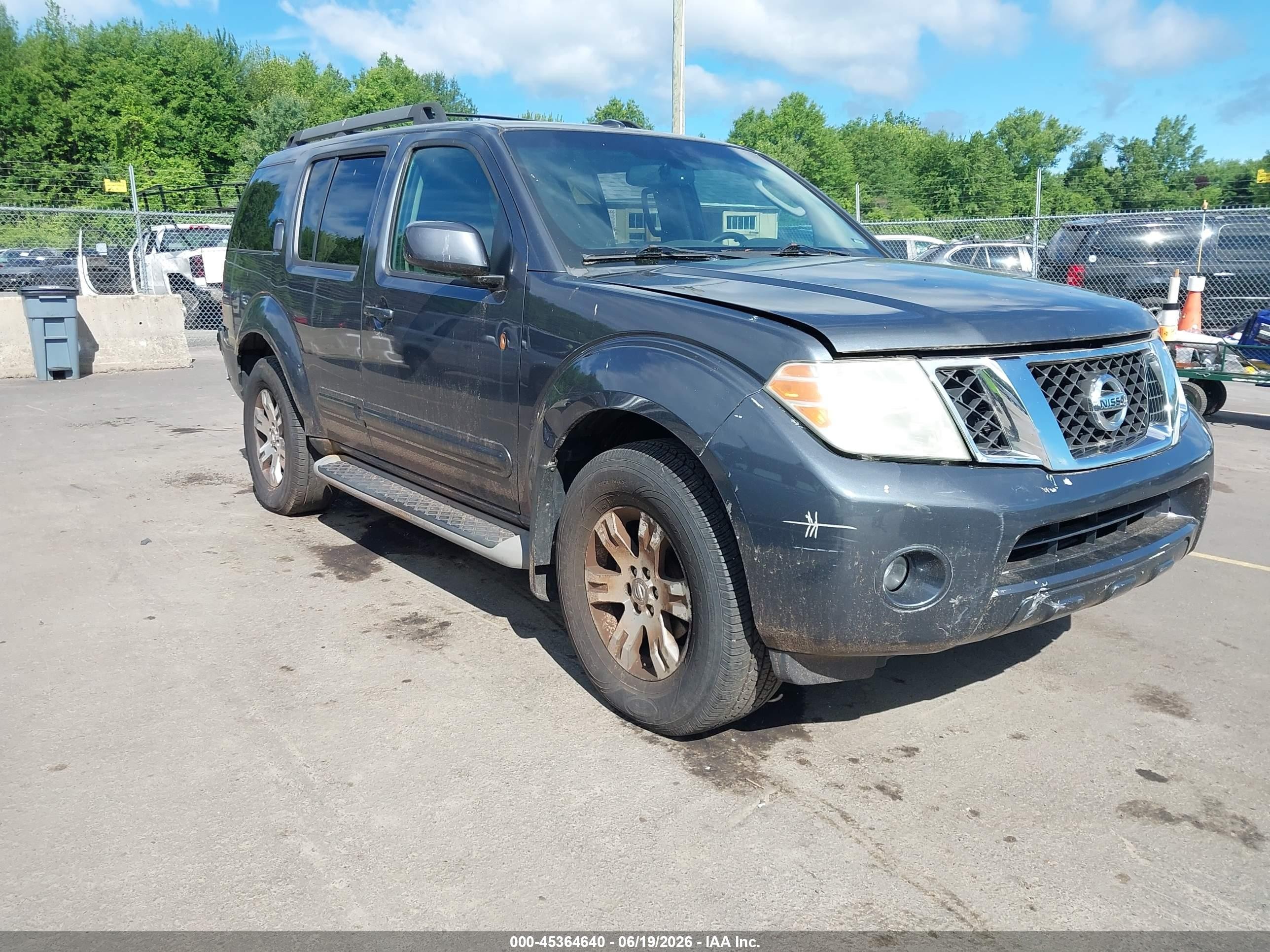 2010 Nissan Pathfinder Se Gray vin: 5N1AR1NB2AC606034